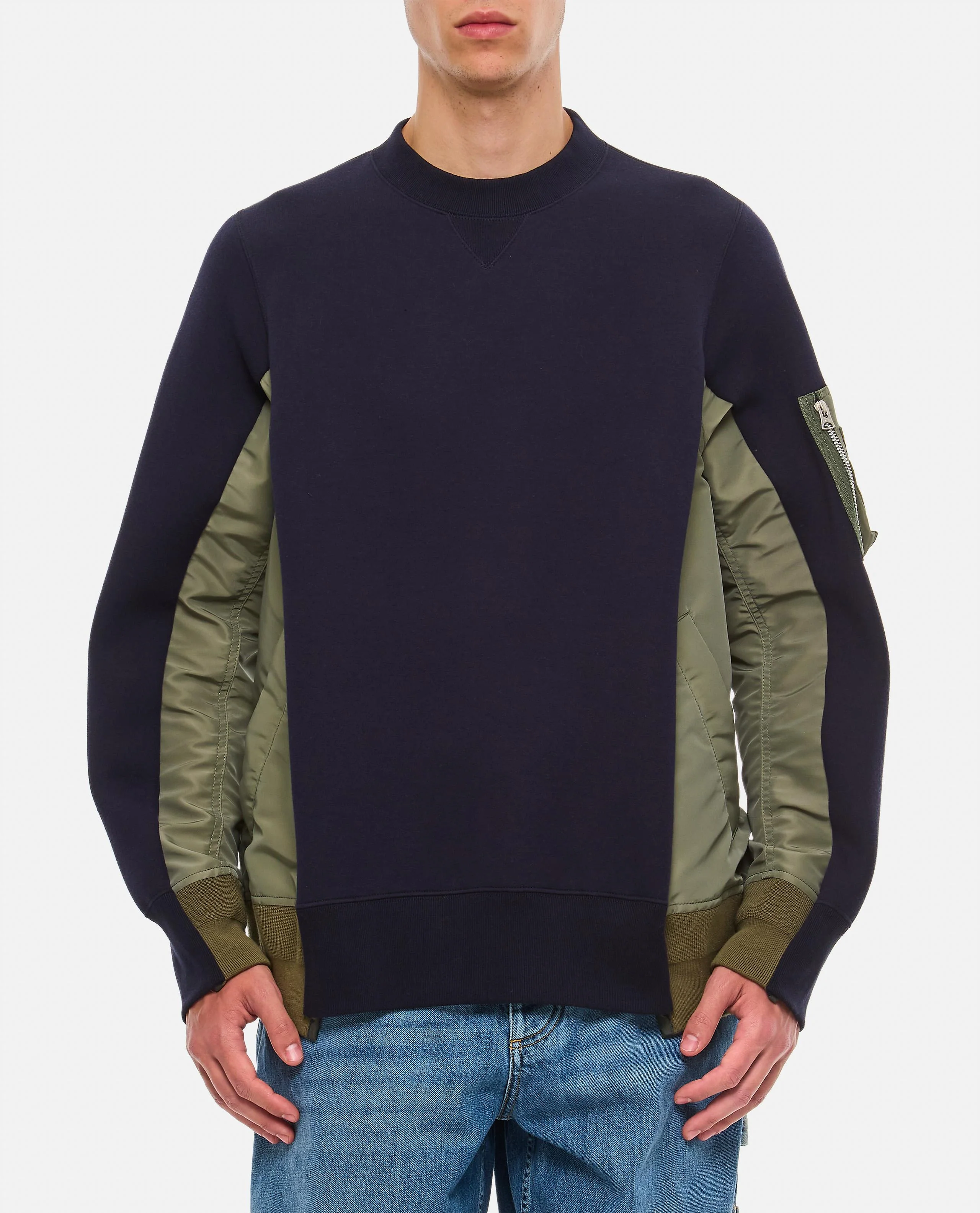 FELPA GIROCOLLO COTONE E NYLON
