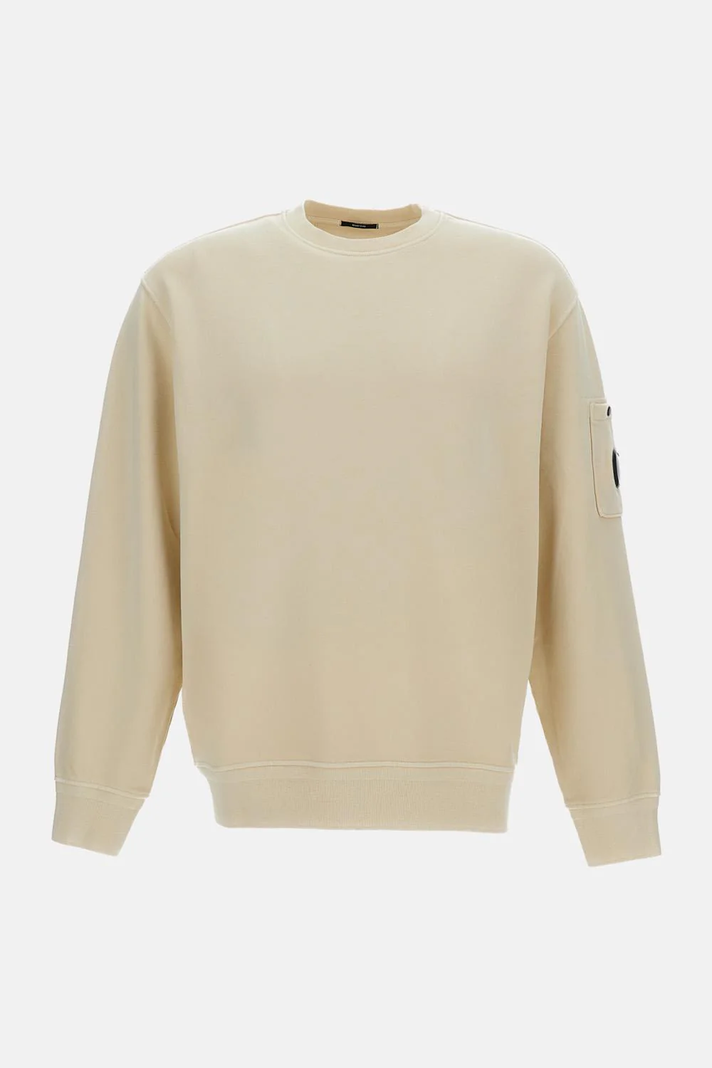 FELPA GIROCOLLO IN COTONE DIAGONAL FLEECE CON LENTE
