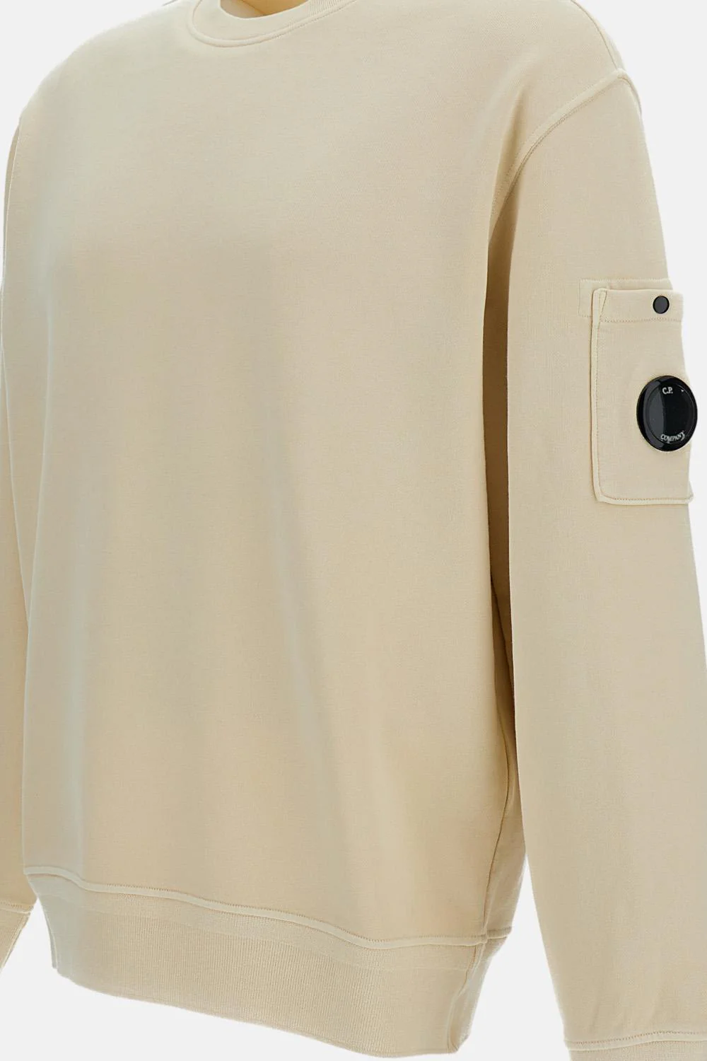 FELPA GIROCOLLO IN COTONE DIAGONAL FLEECE CON LENTE - Image 3