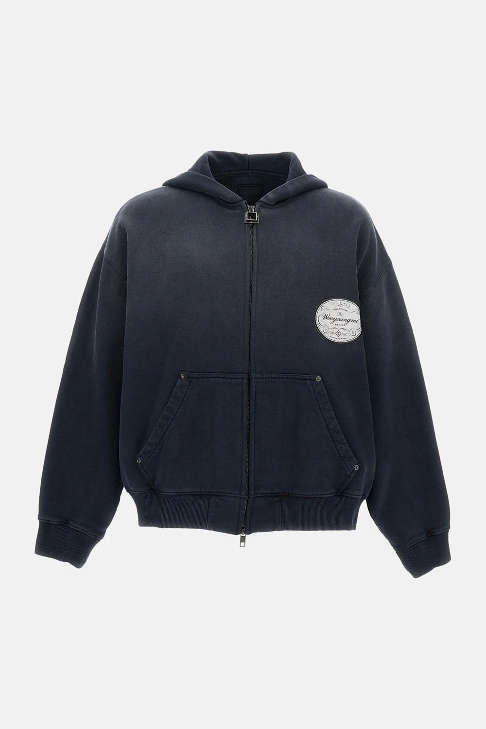 FELPA ZIP CON CAPPUCCIO