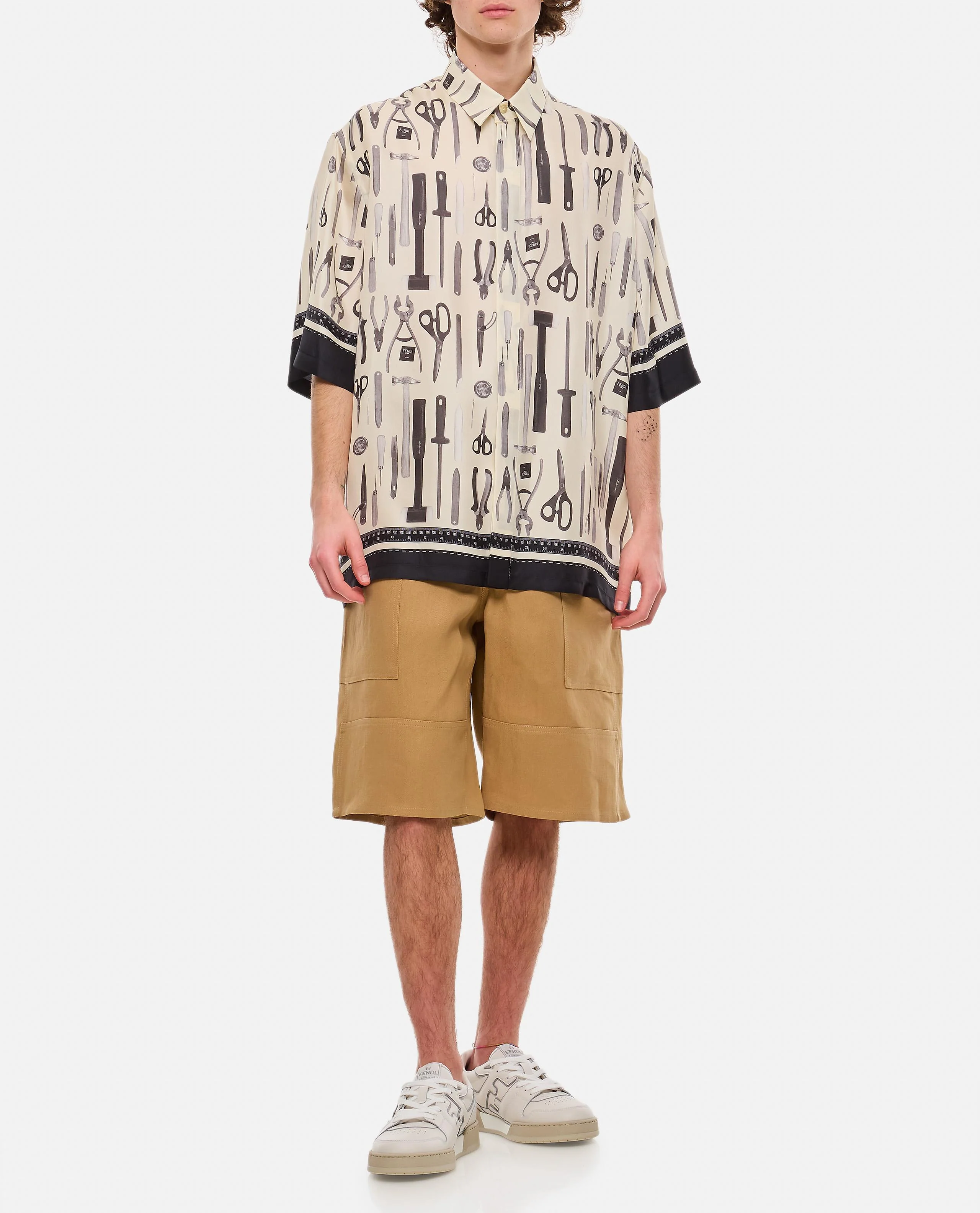 CAMICIA IN SETA A MANICHE CORTE - Image 2