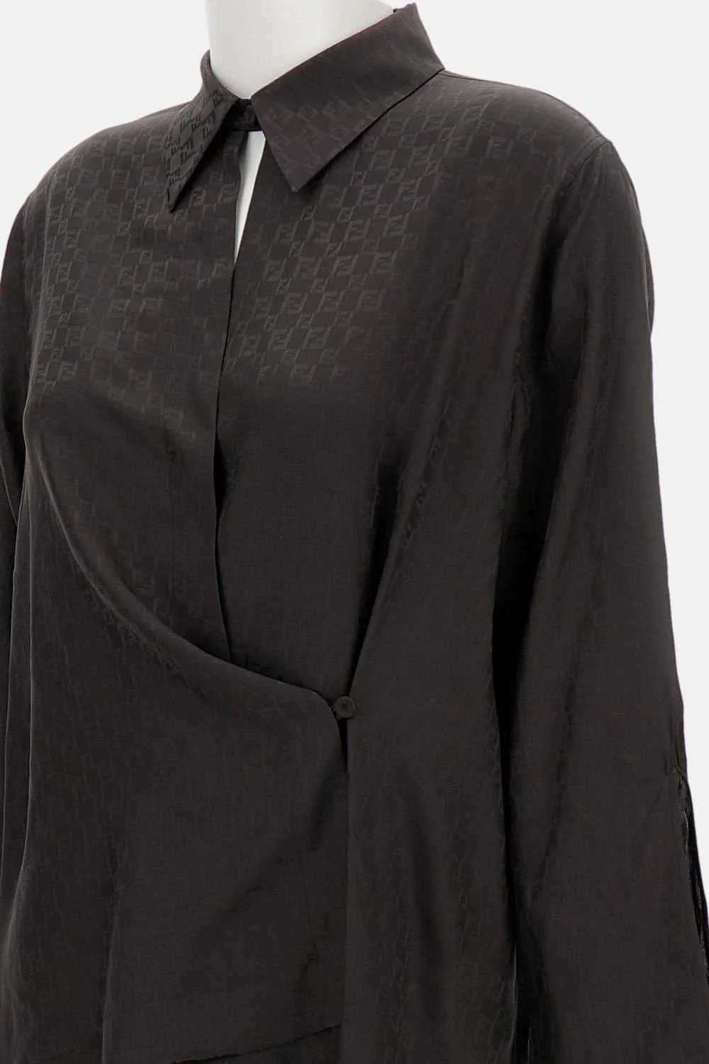 Camicia in seta jacquard FF - Image 3