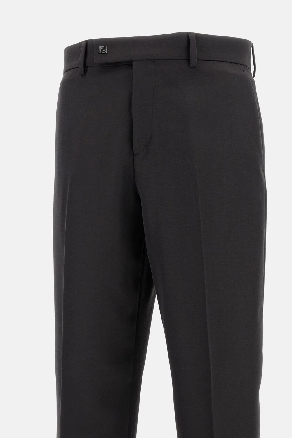 PANTALONI IN LANA MARRONE - Image 3