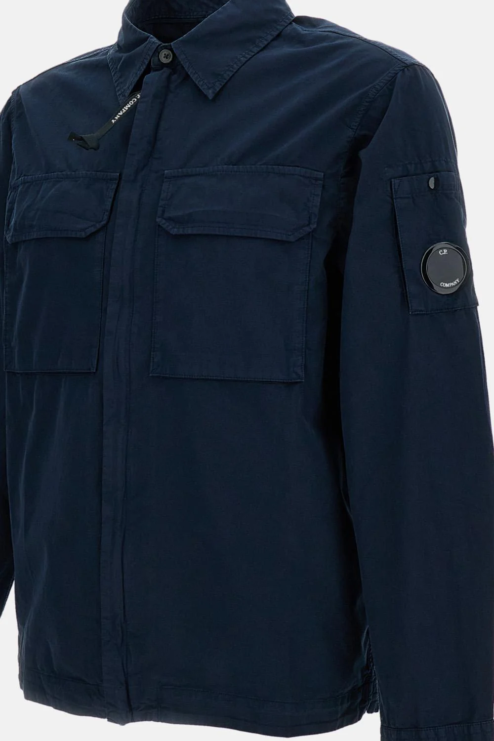 GIACCA/CAMICIA OVER CON ZIP IN GABARDINE ORGANICO - Image 3