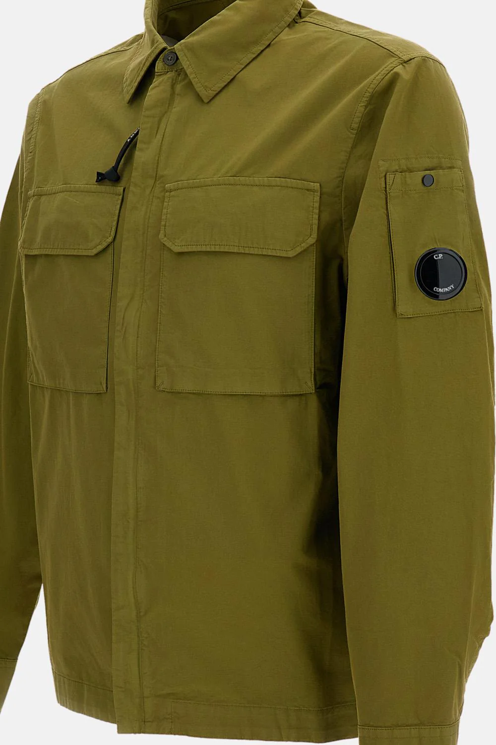 GIACCA/CAMICIA CON ZIP IN GABARDINE ORGANICO - Image 3