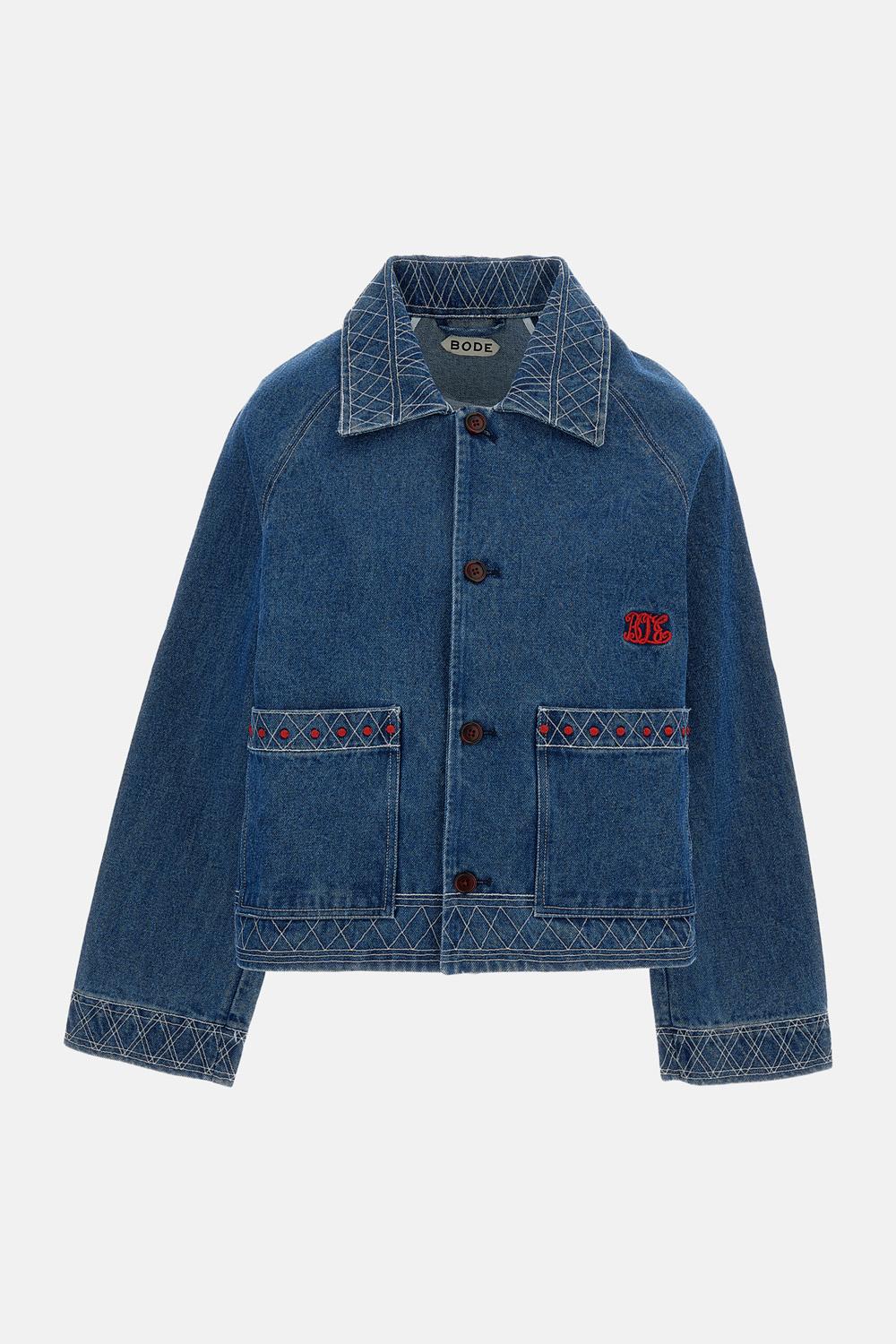 GIACCA IN DENIM RICAMATA