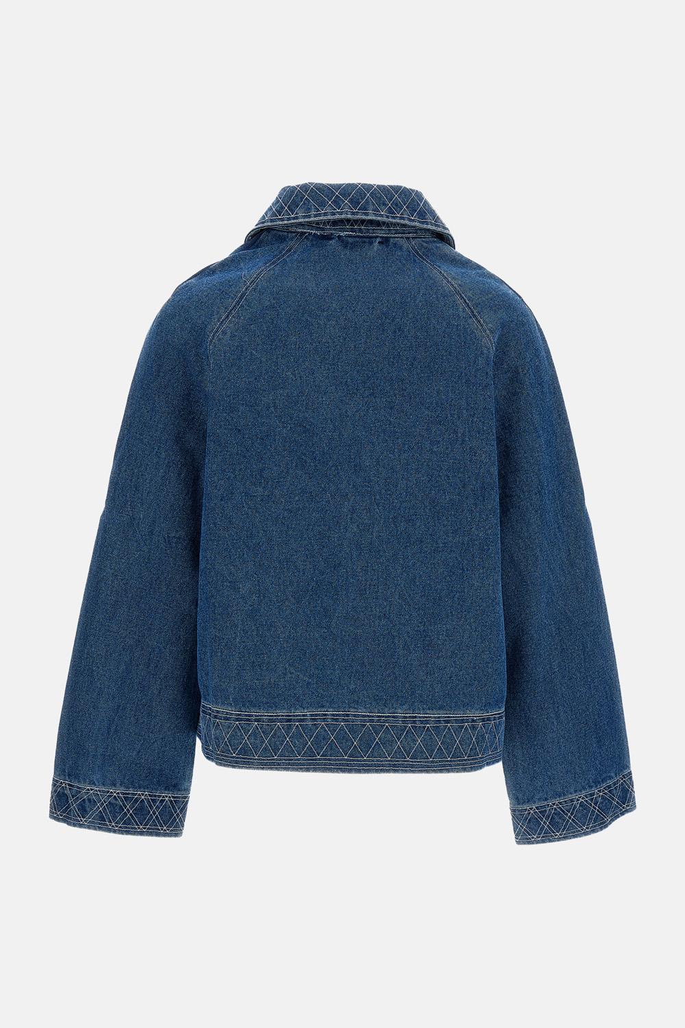 GIACCA IN DENIM RICAMATA - Image 2