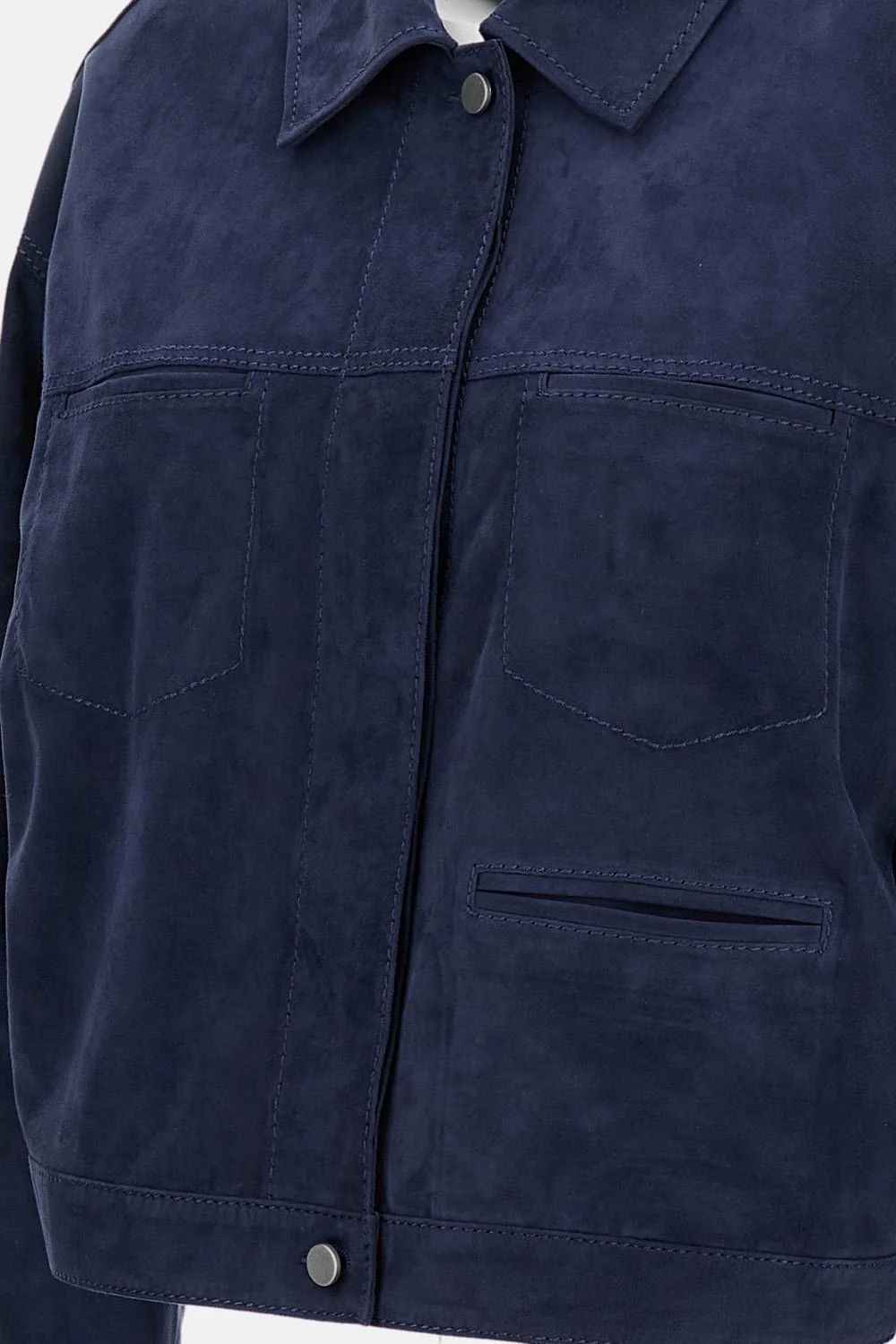 GIACCA IN PELLE STILE DENIM - Image 3