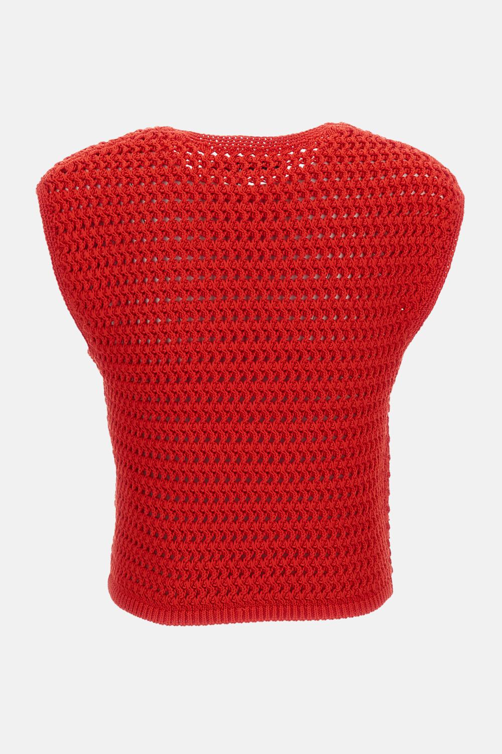 GILET IN COTONE ALL'UNCINETTO - Image 2