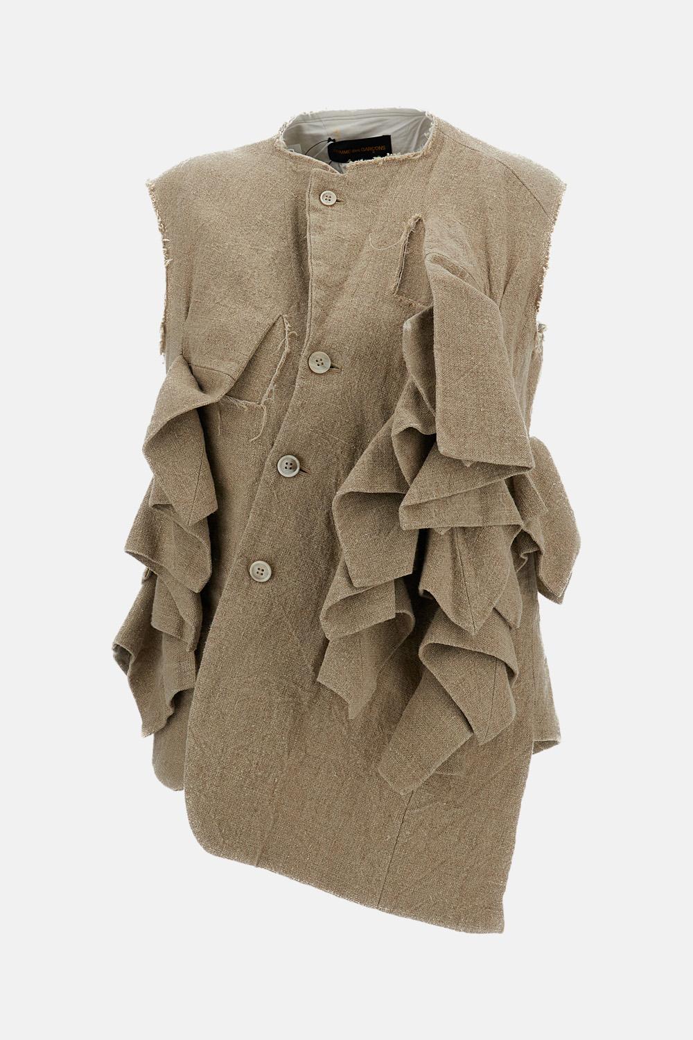 GILET IN LINO