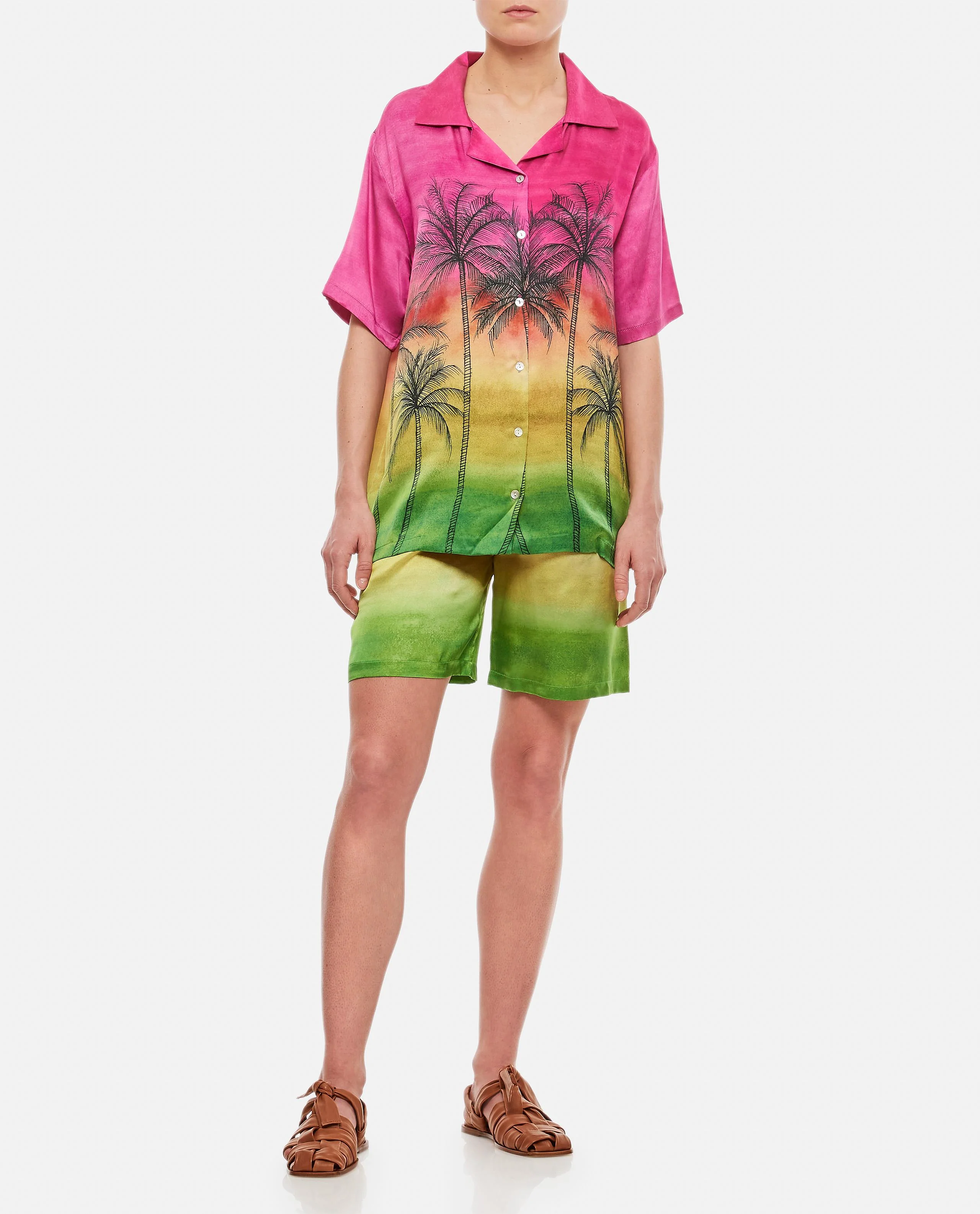 SHORT SLEEVES SILK SHIRT - Image 2