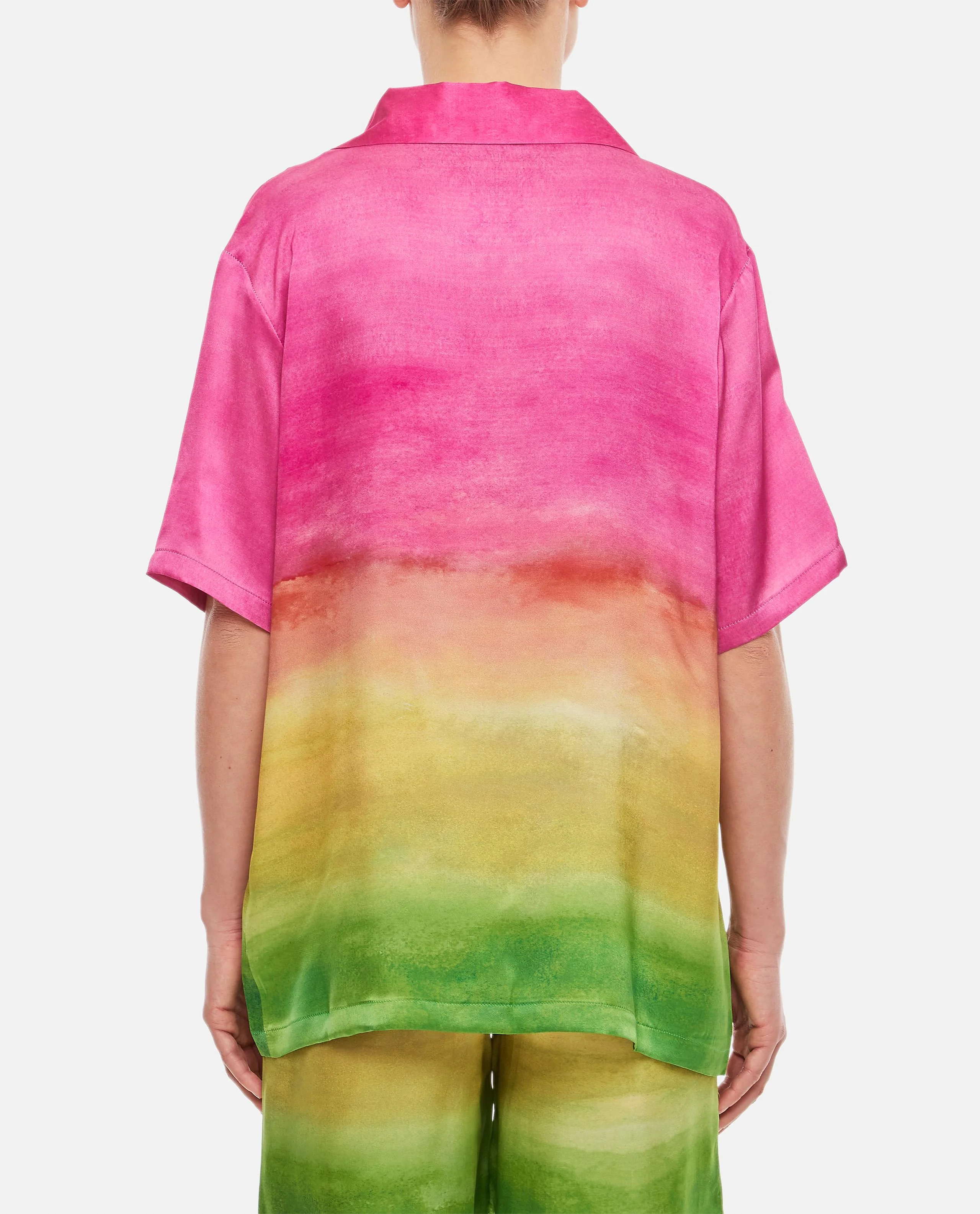 SHORT SLEEVES SILK SHIRT - Image 3