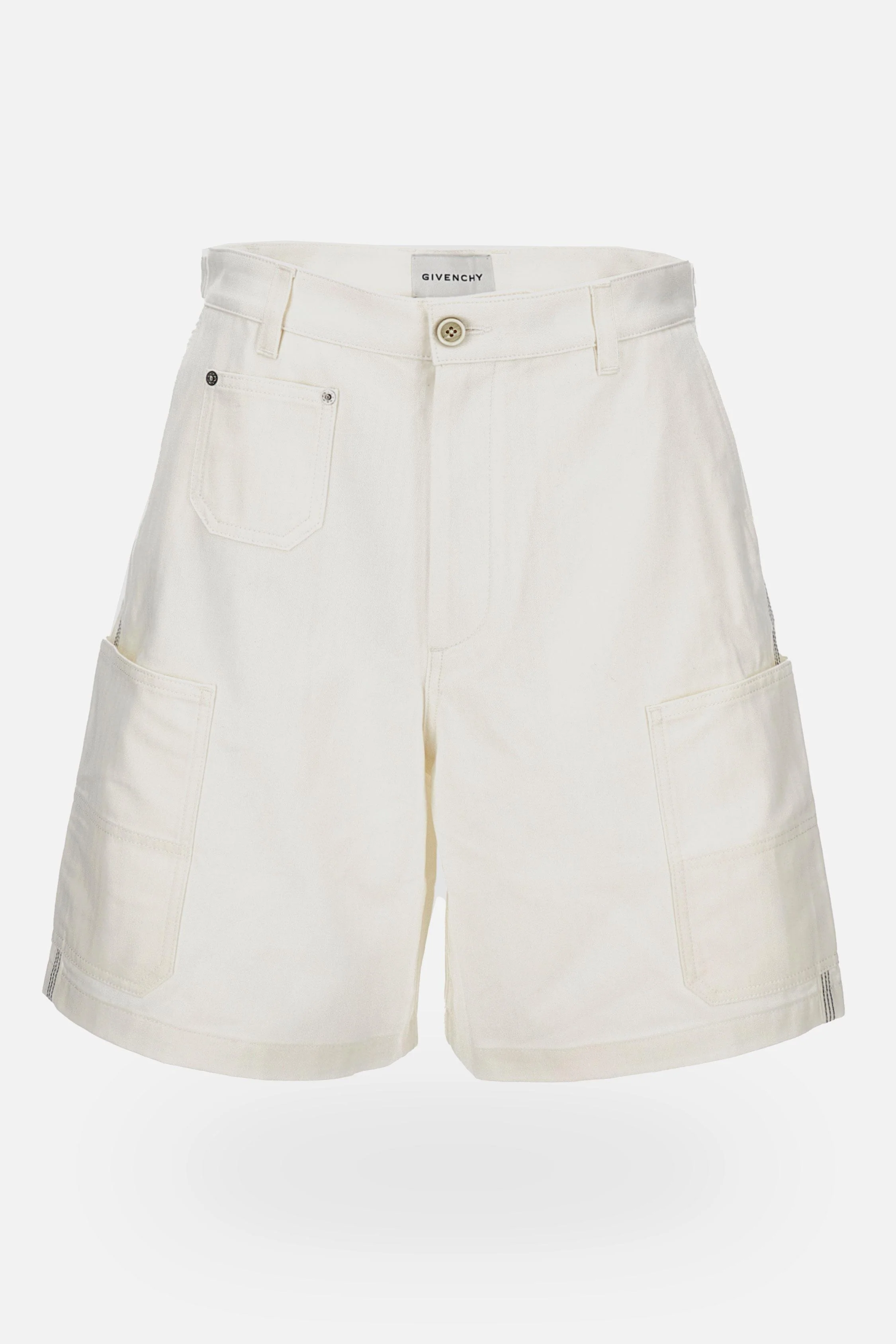 SHORTS IN DENIM CON TASCHE APPLICATE