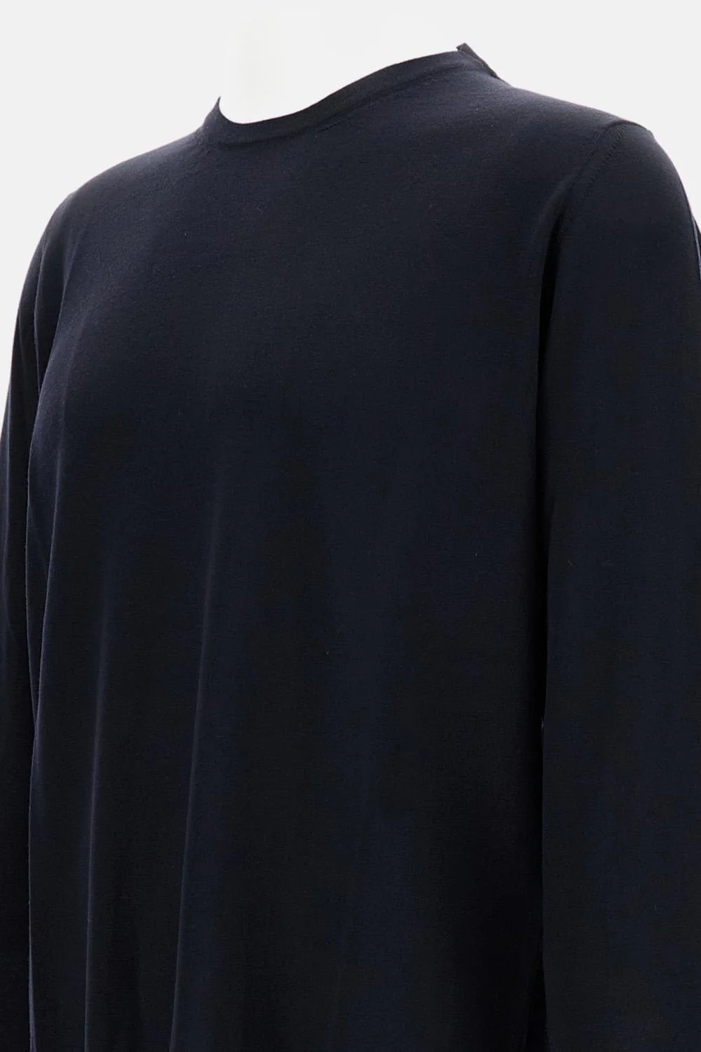 MAGLIA A MANICHE LUNGHE IN LANA MERINO EXTRAFINE - Image 3