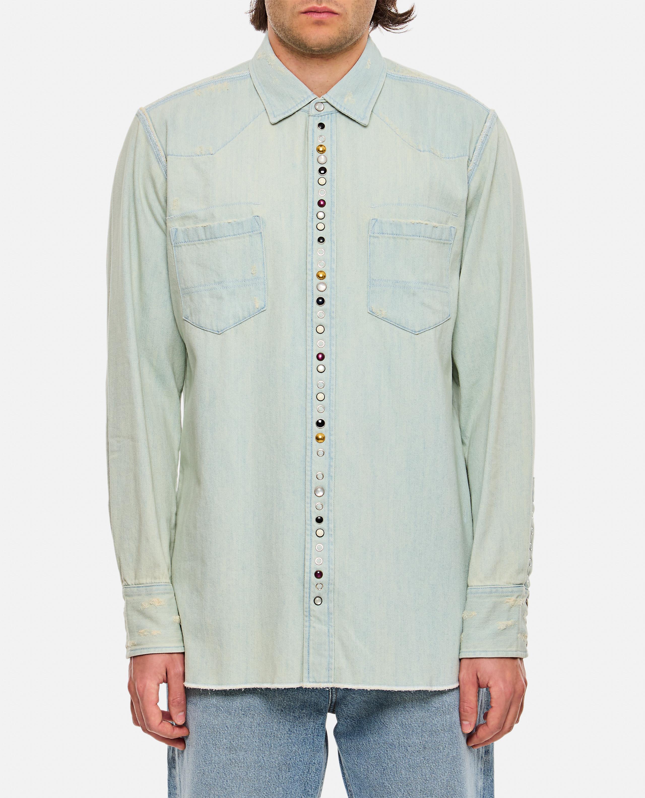 CAMICIA IN DENIM CON STRASS