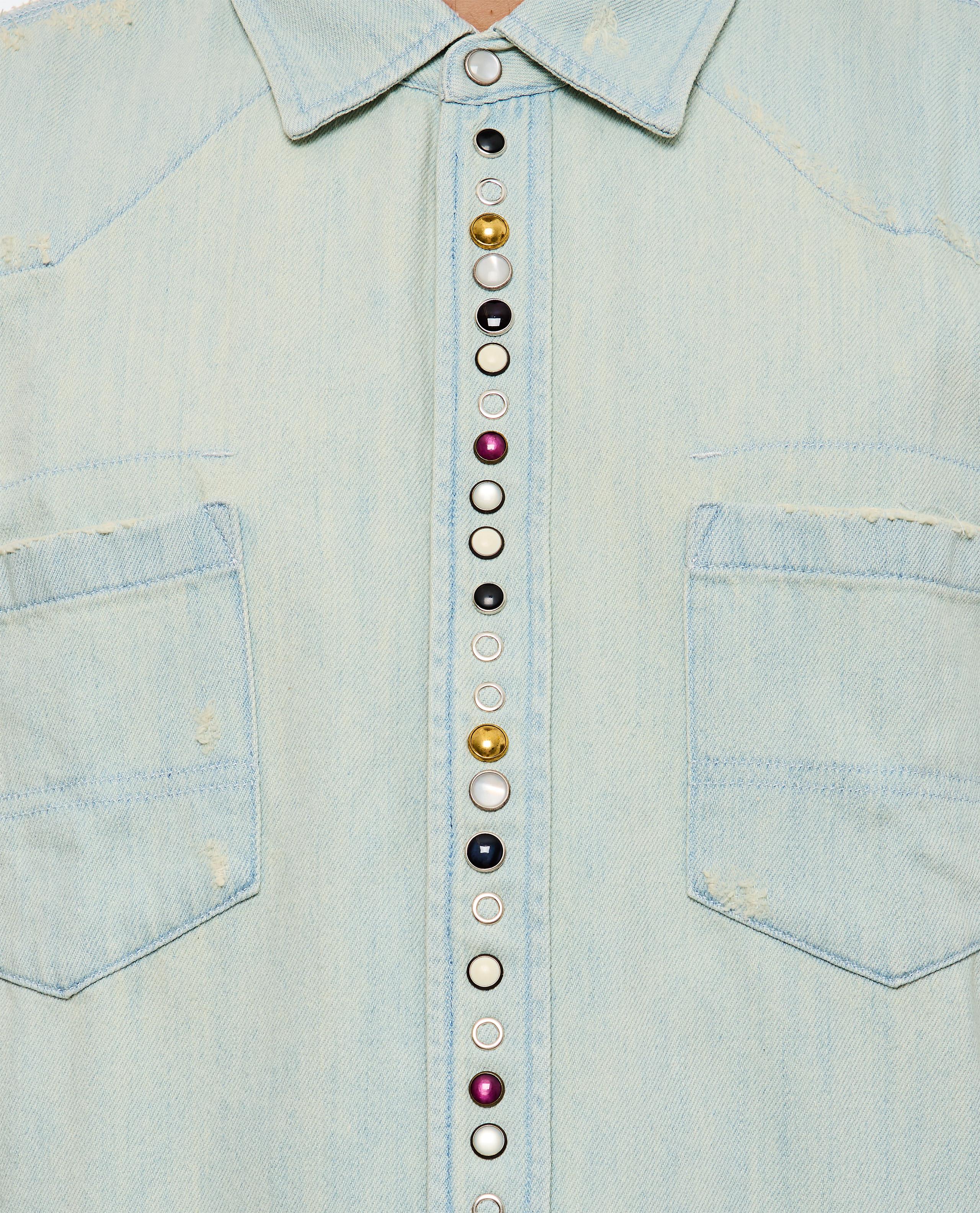 CAMICIA IN DENIM CON STRASS - Image 4