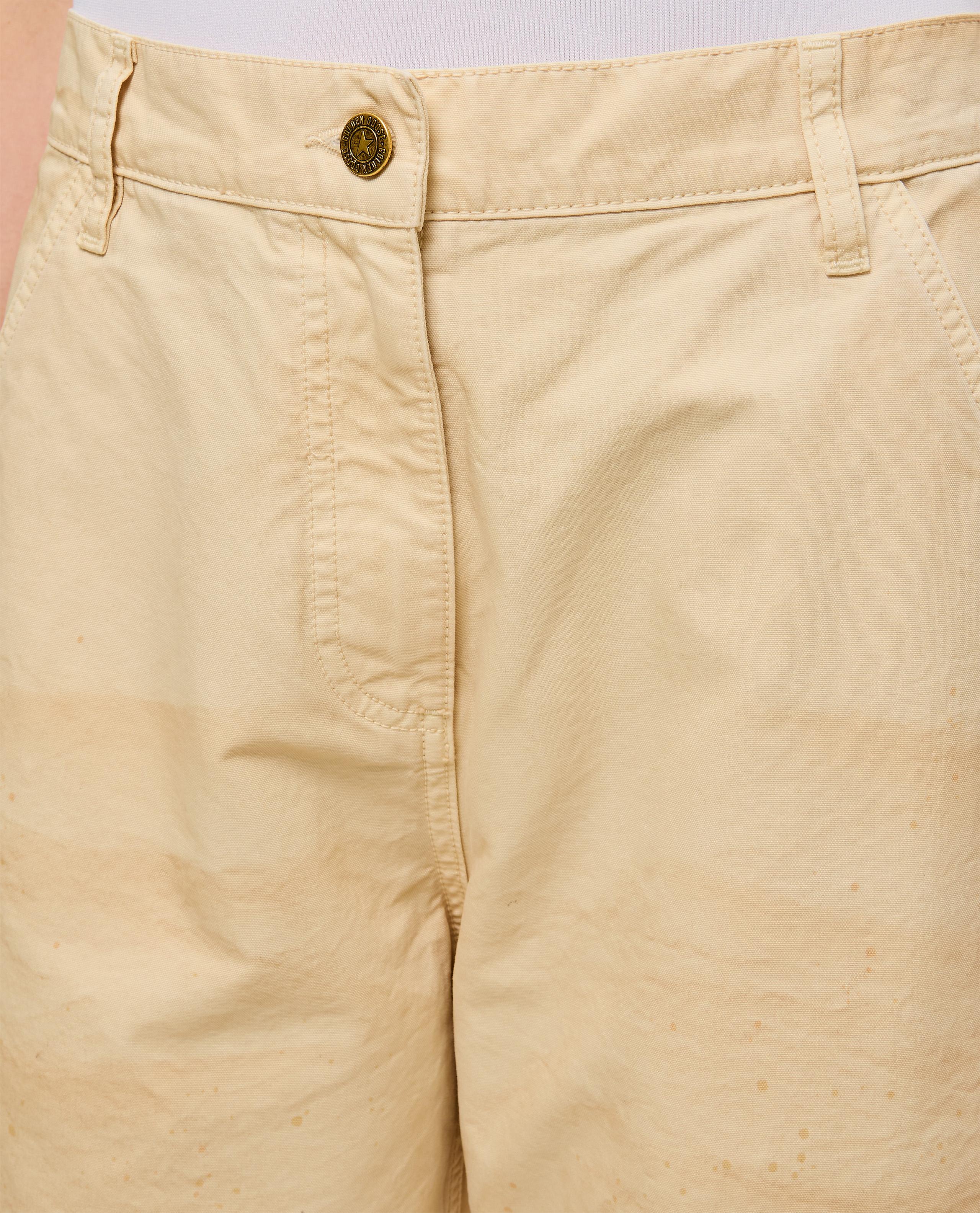PANTALONI IN COTONE AMPI CON MACCHIE - Image 4