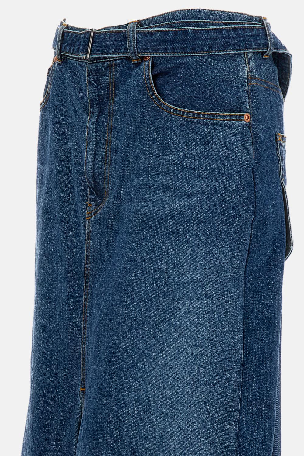 GONNA MIDI IN DENIM - Image 3