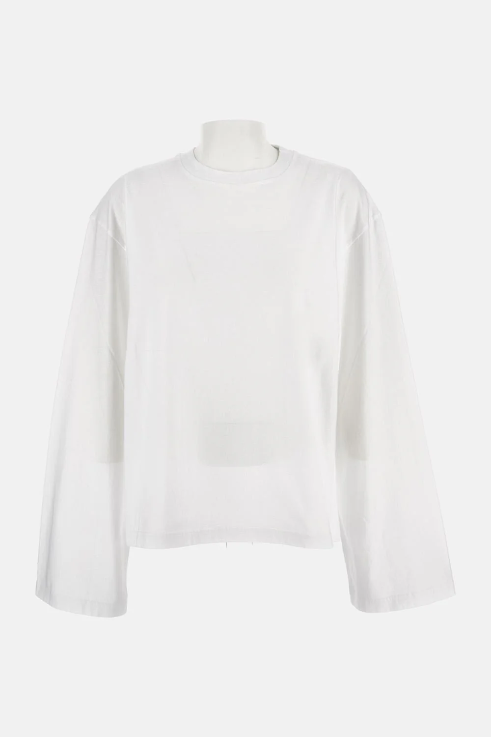 MAGLIA IN COTONE A MANICHE LUNGHE