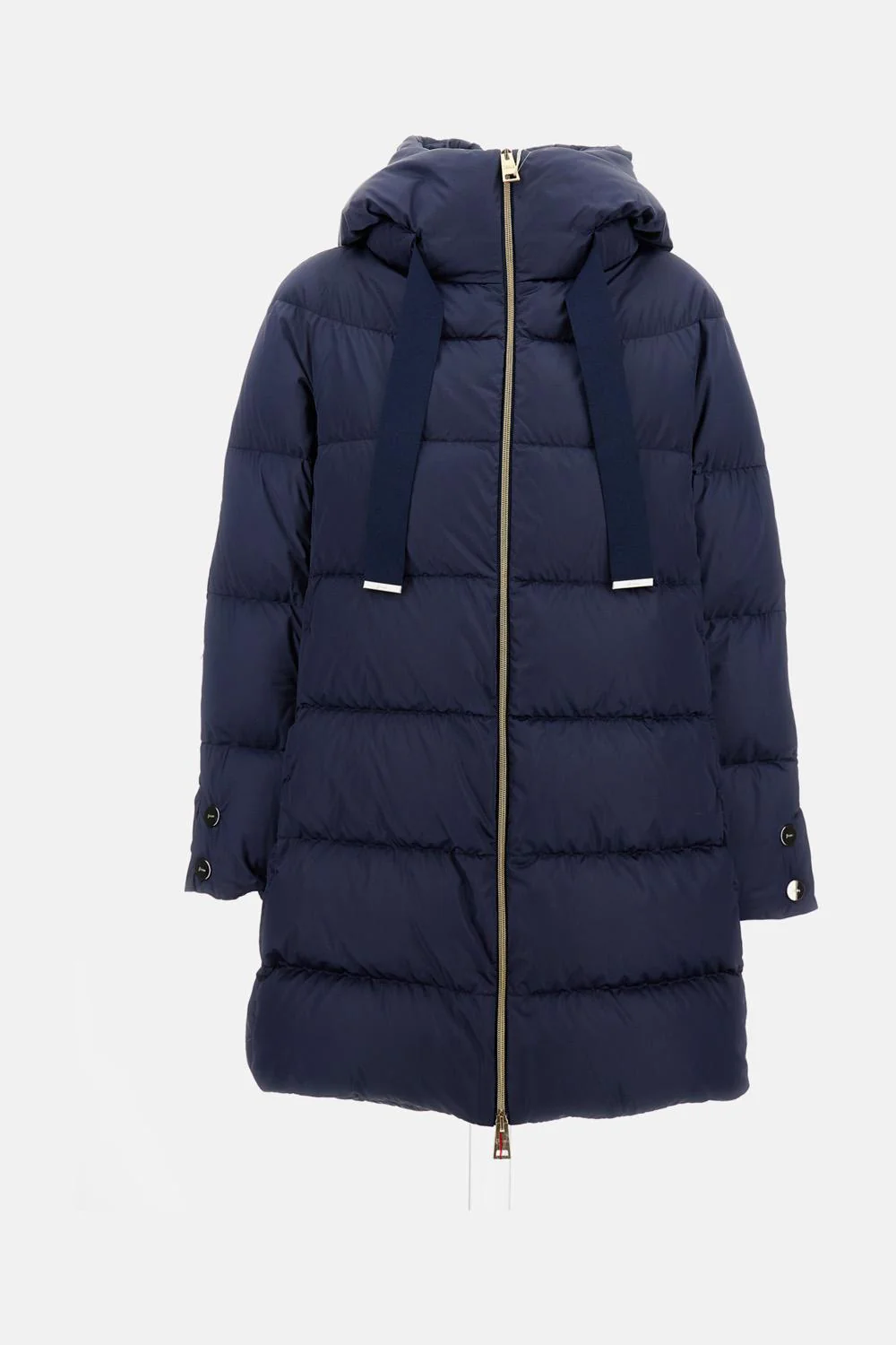 SATIN A-SHAPE PIUMINO CON CAPPUCCIO