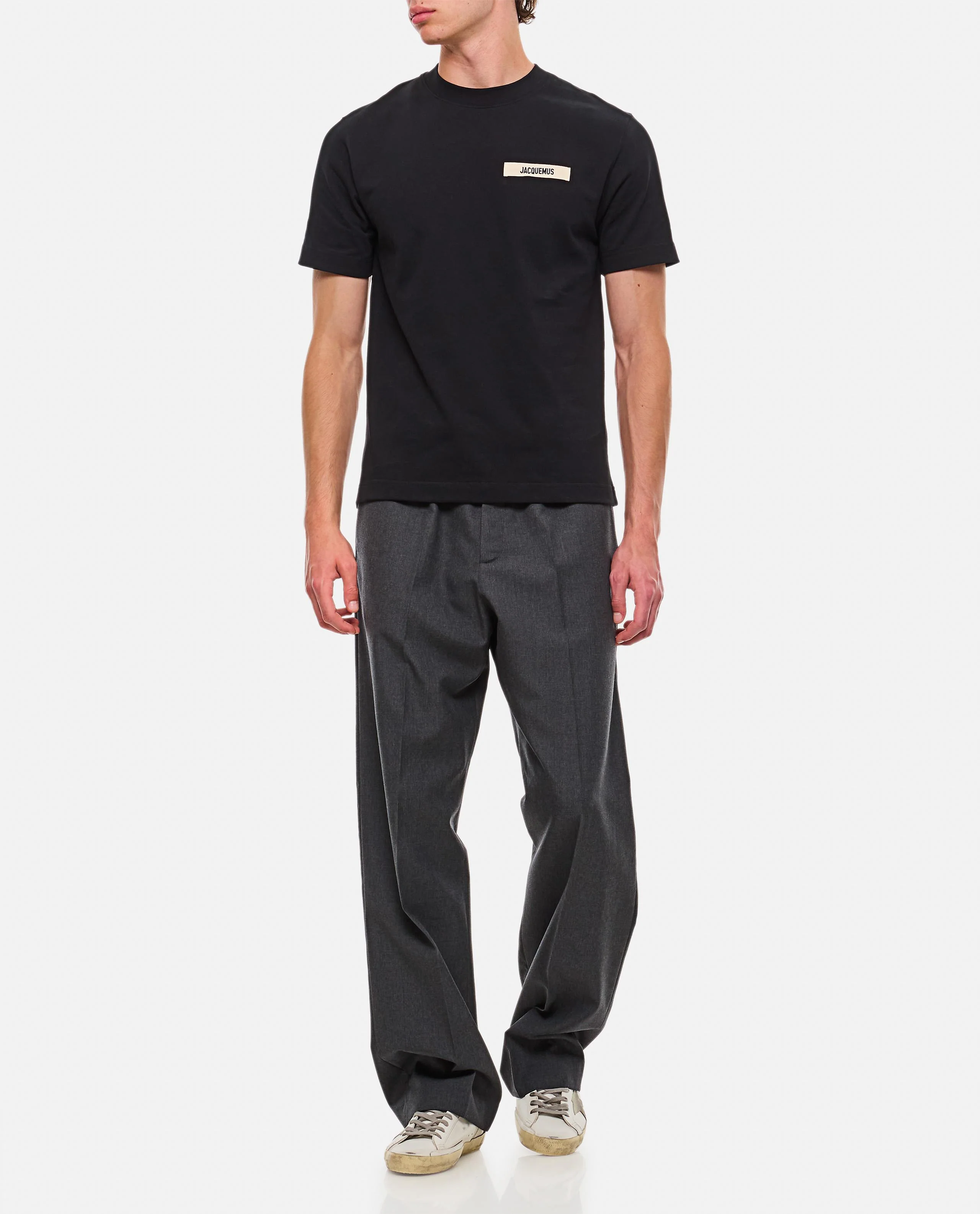 T-SHIRT LOGO GROS GRAIN IN COTONE - Image 2