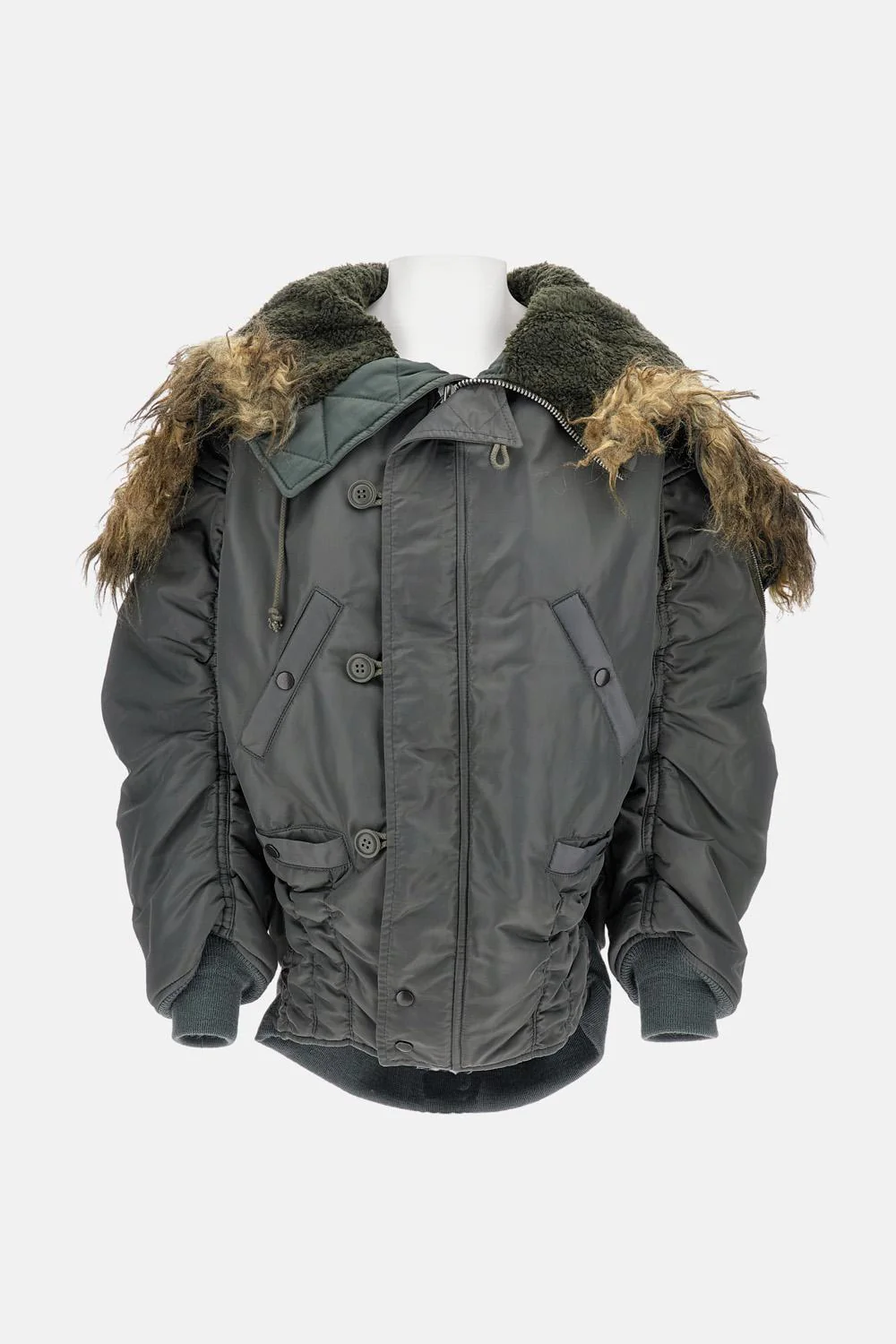 BOMBER CON PELLICCIA SINTETICA