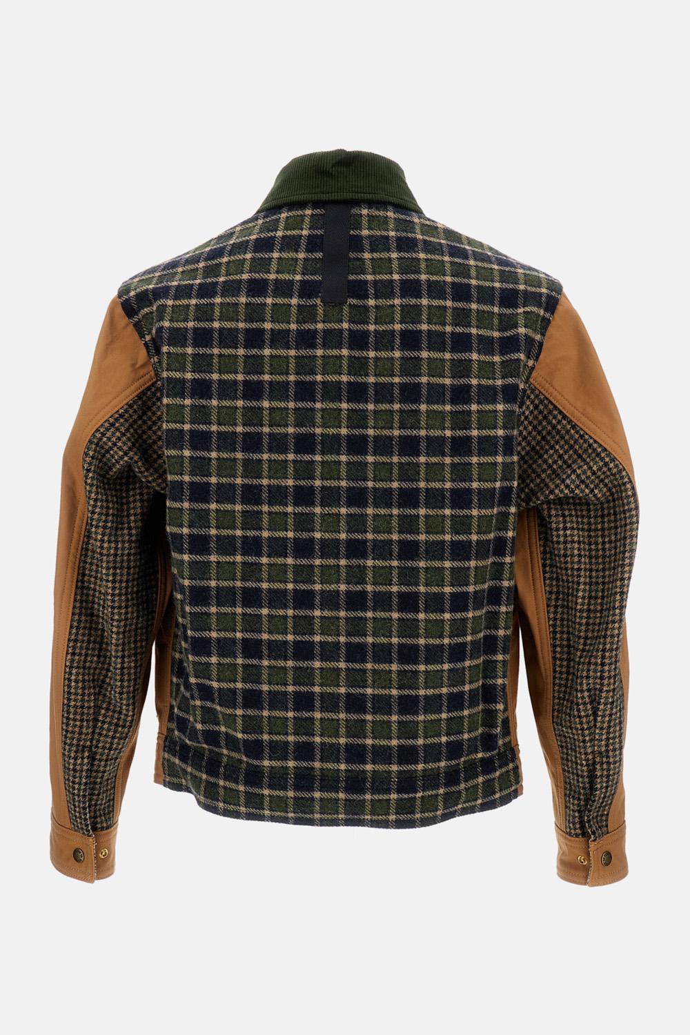 COTTON OXFORD X WOOL NYLON CHECK FILSON JACKET - Image 2