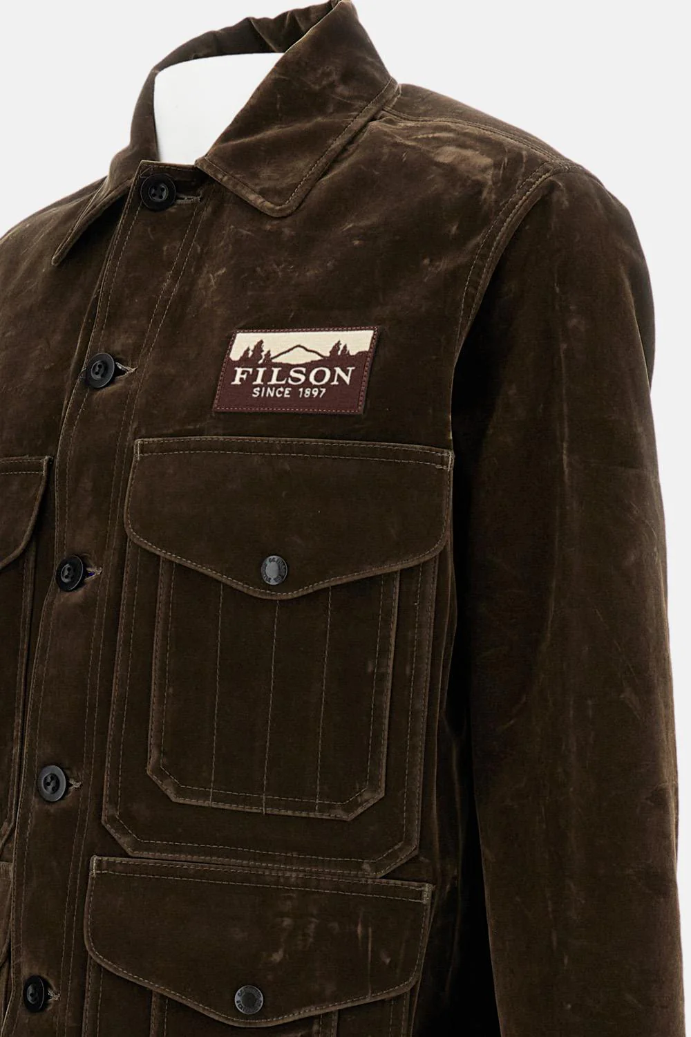COTTON URETHANE FLOCKY DENIM FILSON JACKET - Image 3