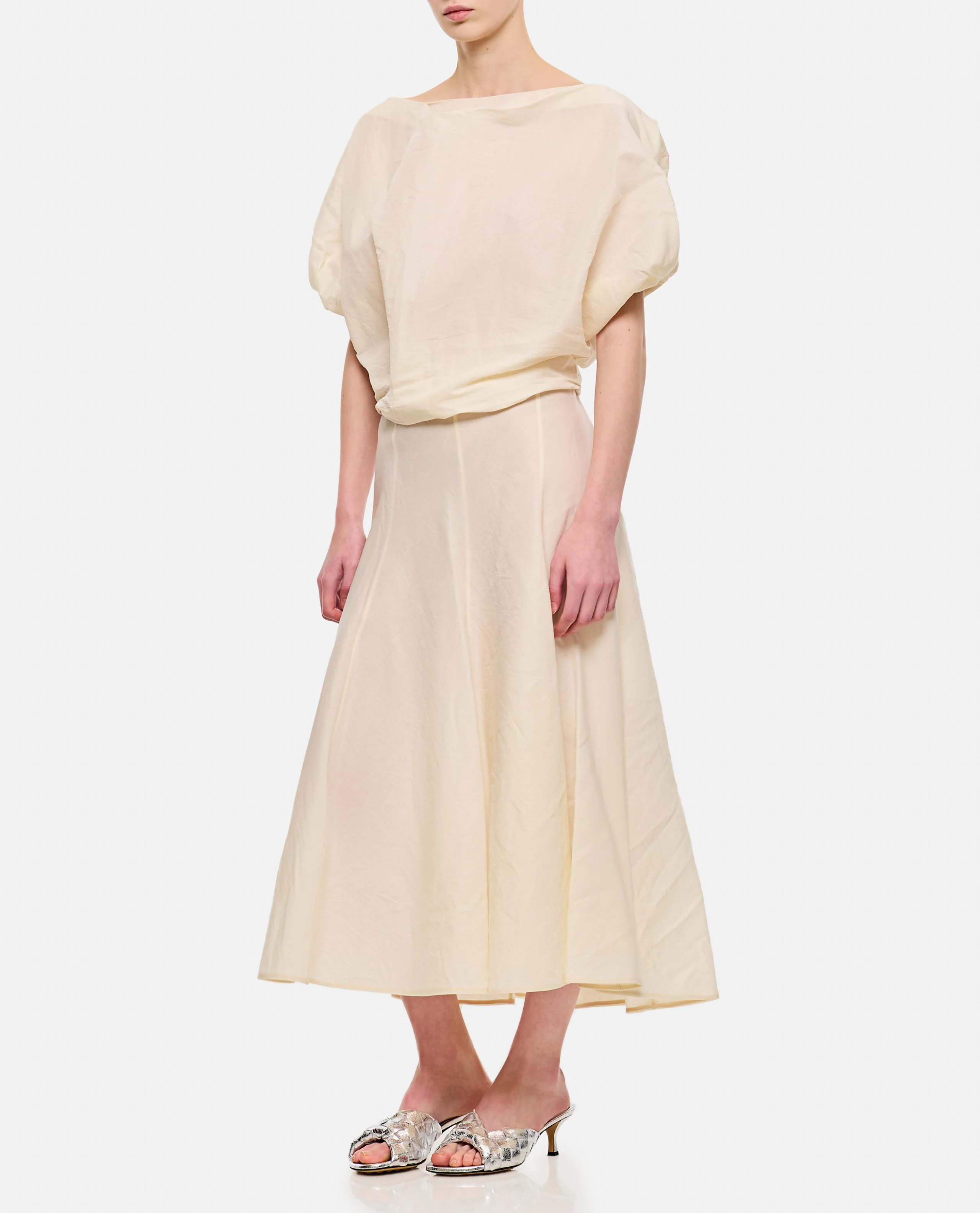 TOP NILES NUDE IN SETA DA DONNA - KHAITE - Image 2