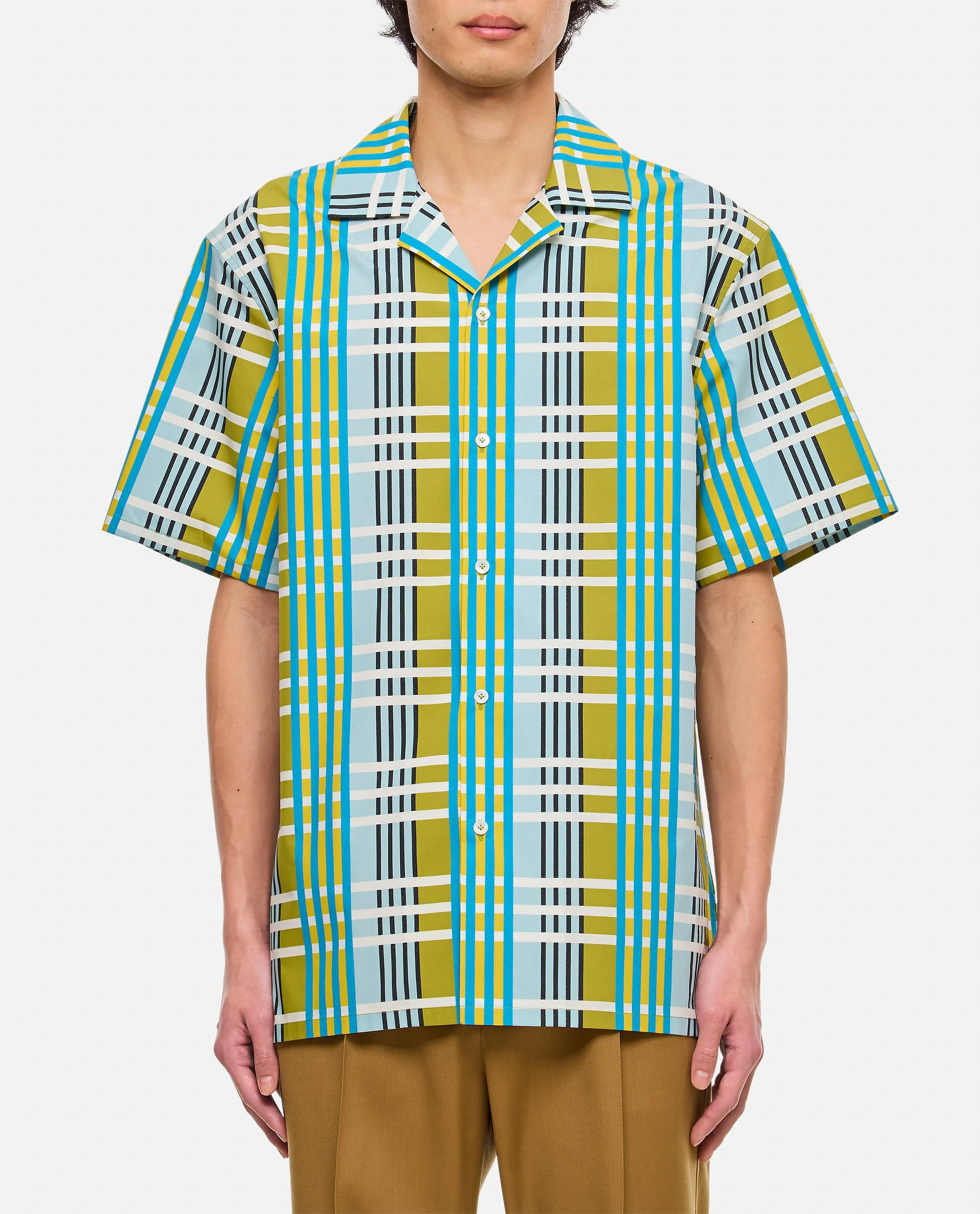 CAMICIA BOWLING IN COTONE STAMPATO
