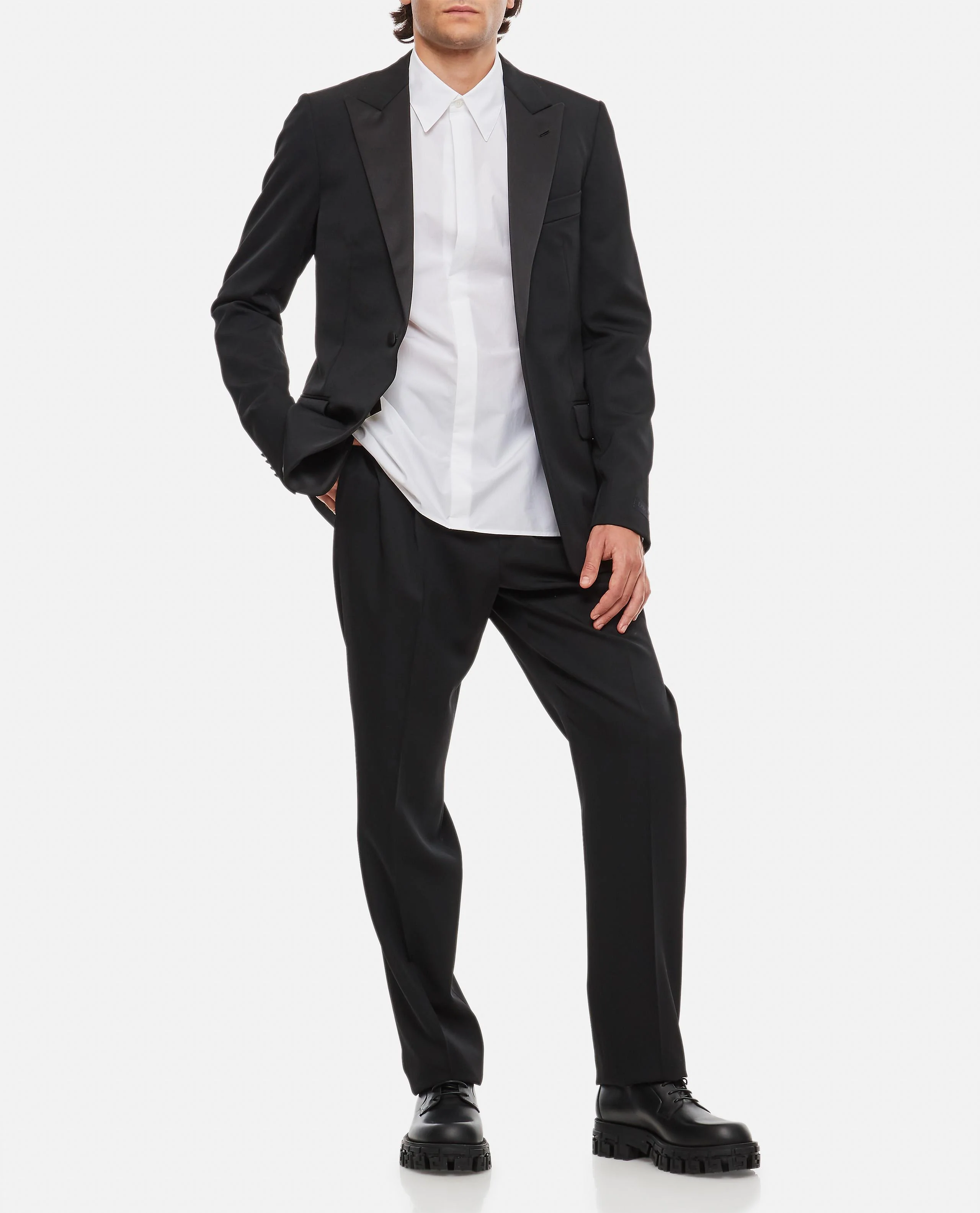 PANTALONI IN LANA A GAMBA DRITTA - Image 2