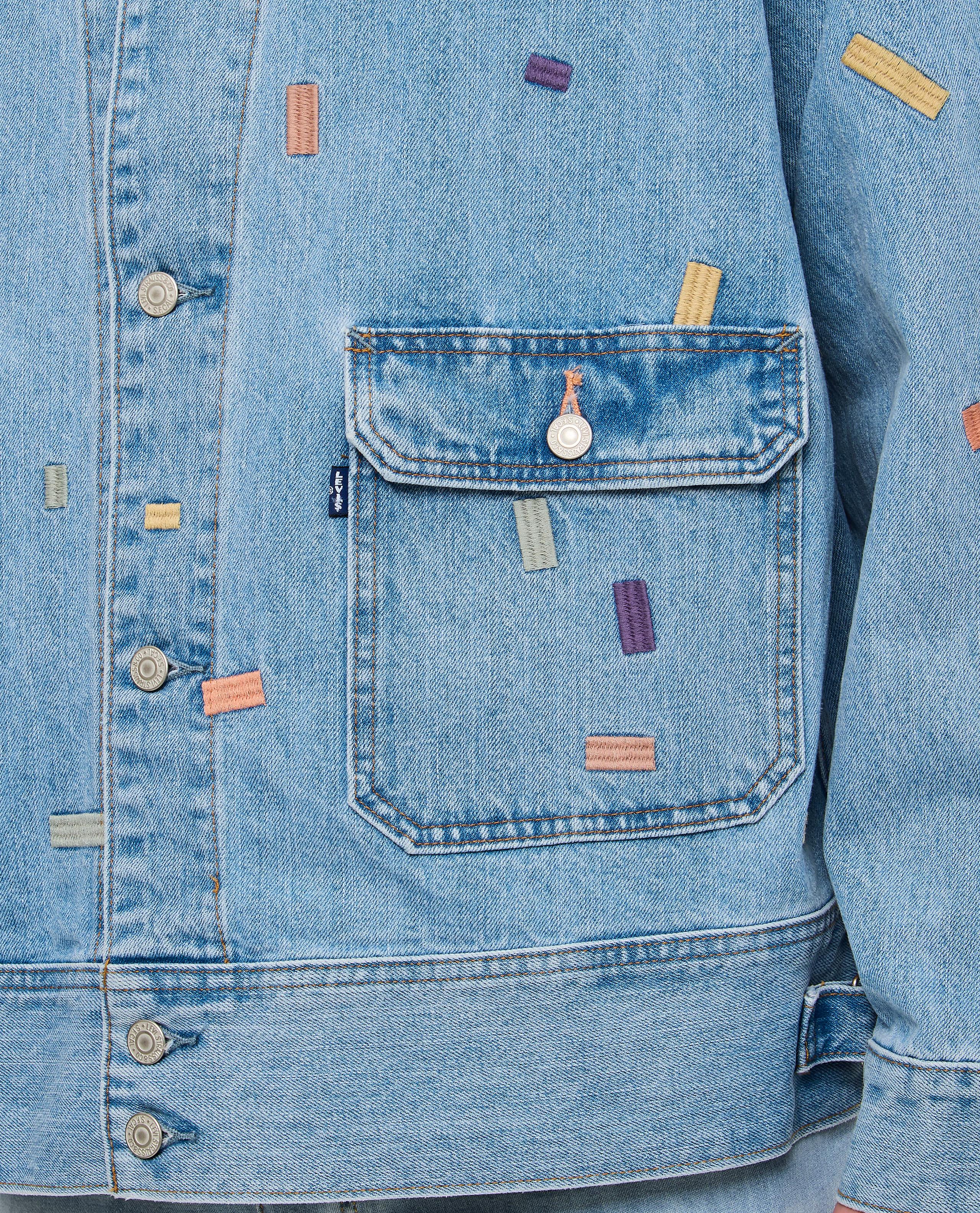 GIACCA DENIM CON RICAMI - Image 4