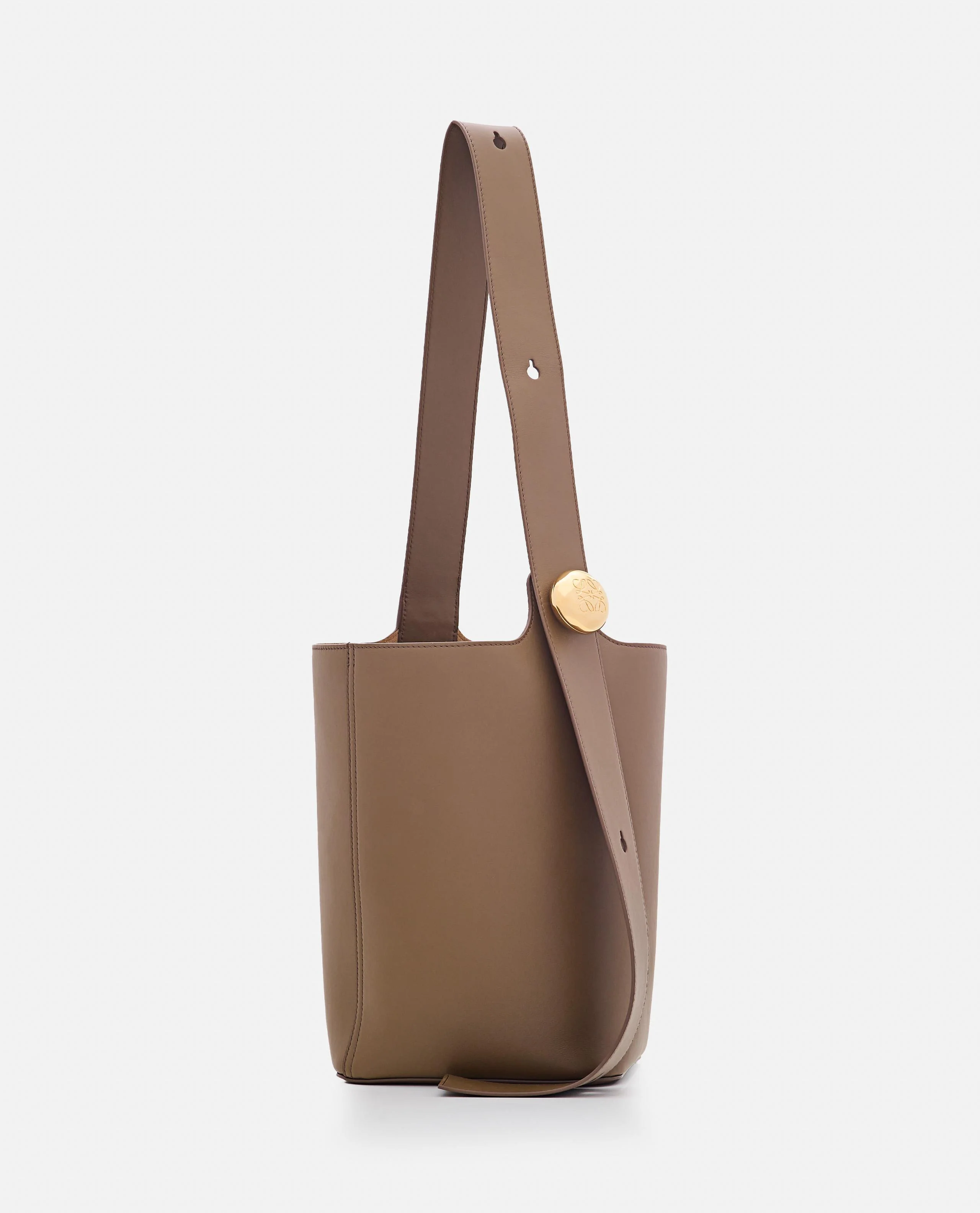 PEBBLE BUCKET MEDIO IN PELLE - Image 3