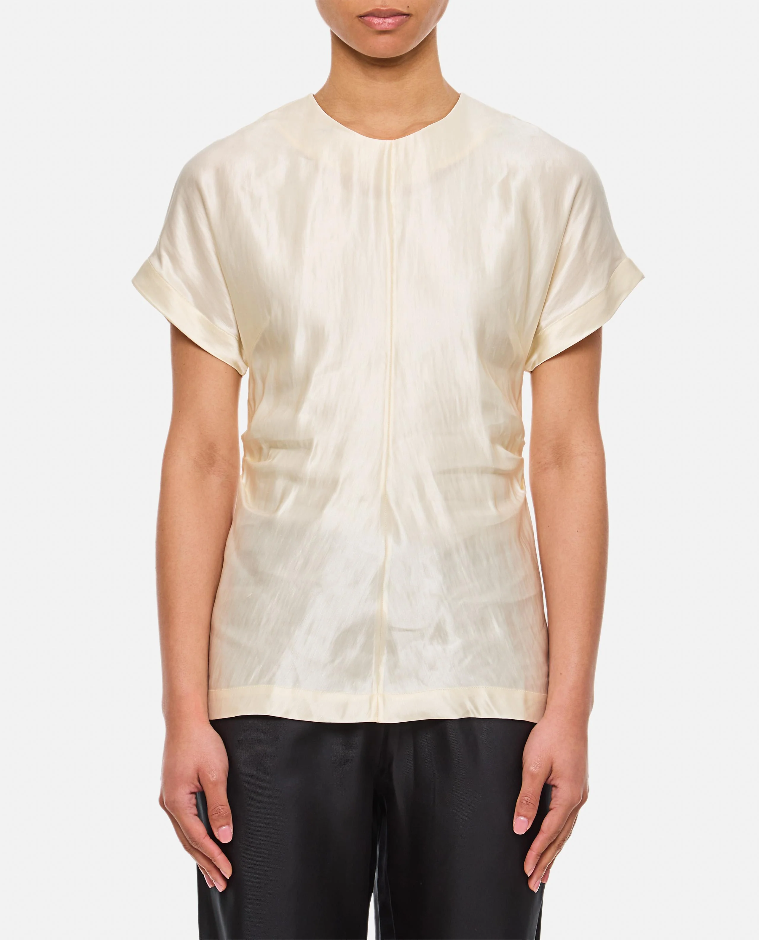 BLUSA A MANICHE CORTE