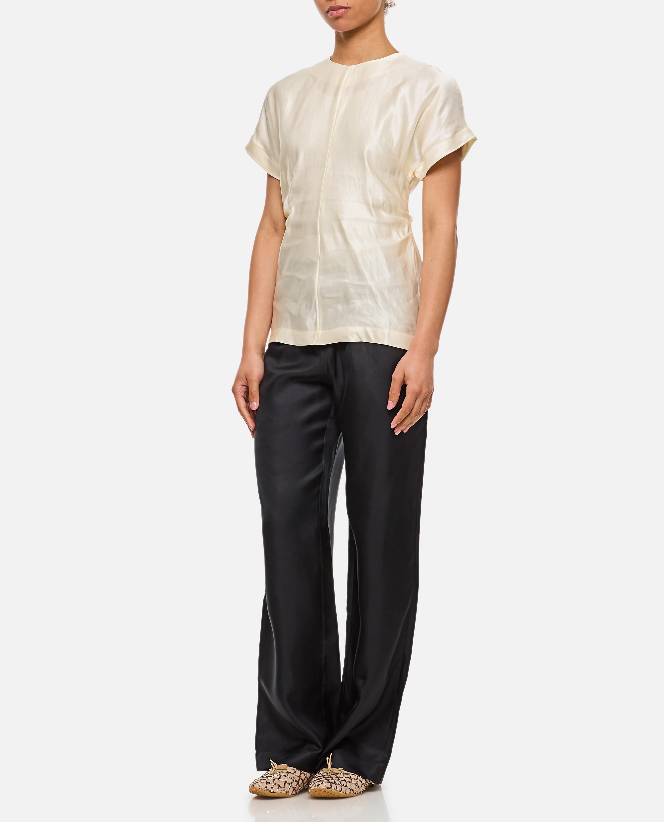 BLUSA A MANICHE CORTE - Image 2