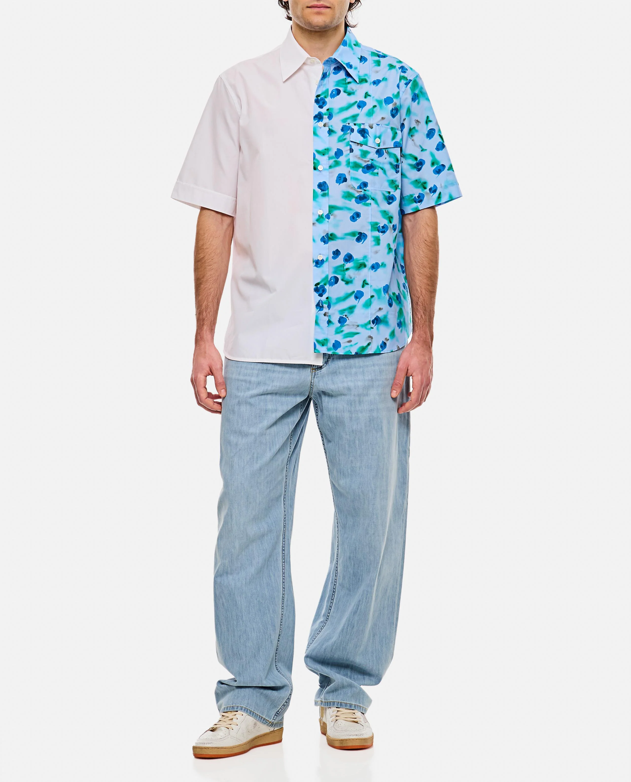 CAMICIA A MANICHE CORTE STAMPATA - Image 2