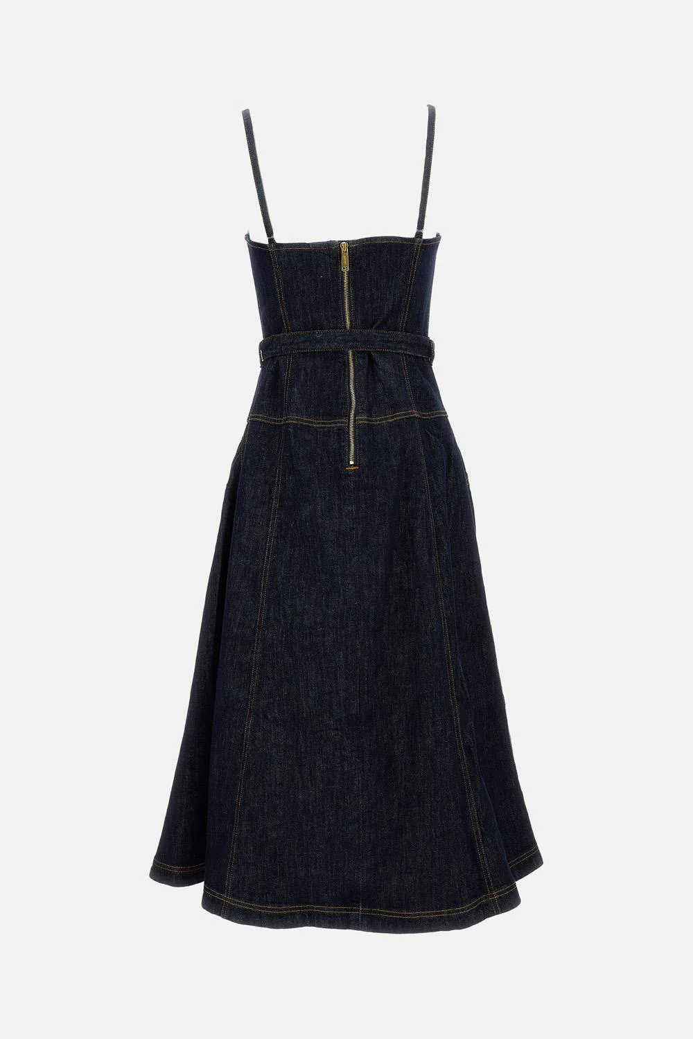 MIDI ABITO IN INDIGO DENIM - Image 2