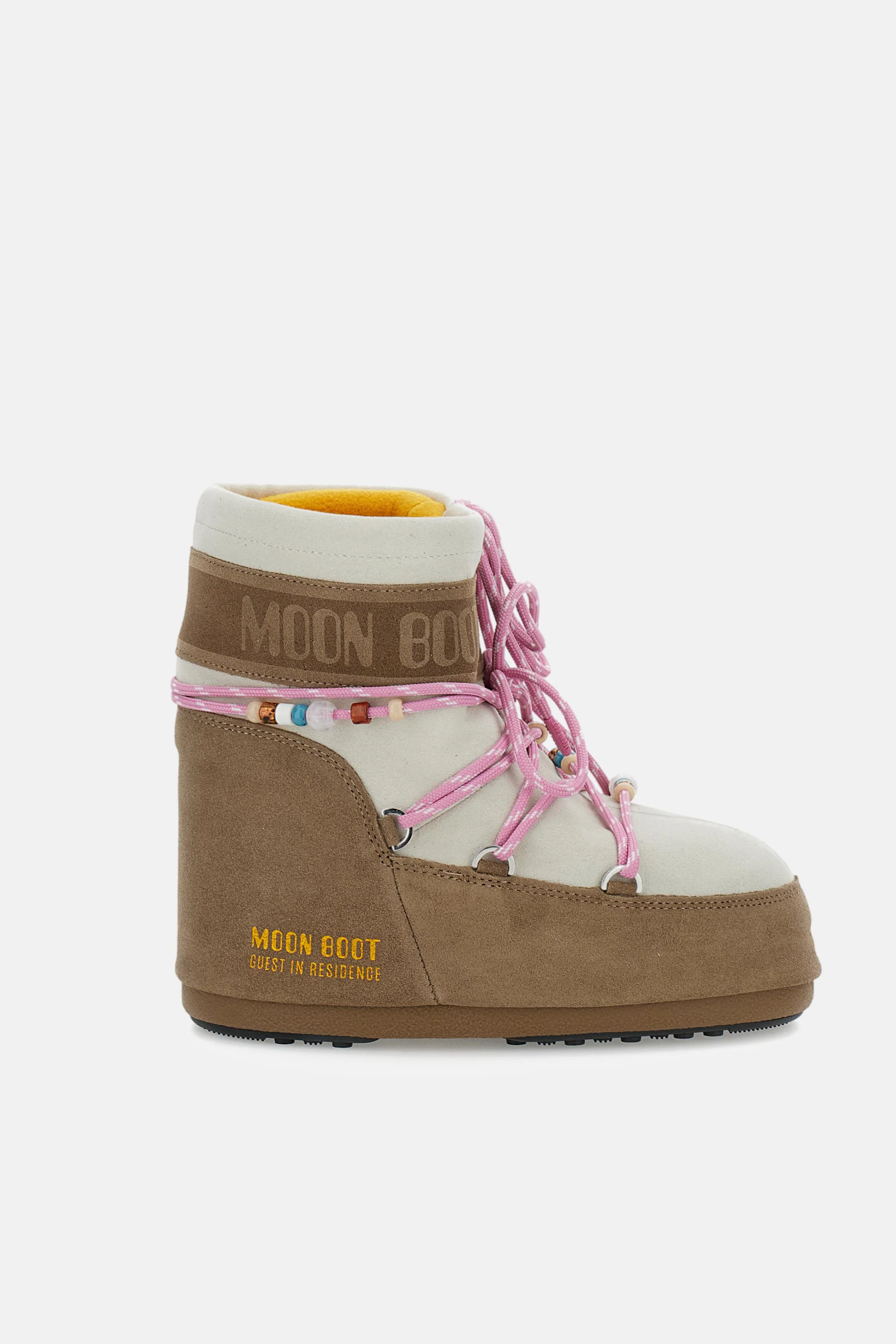 MOONBOOT GUEST IN RESIDENCE ICON LOW SUEDE BEADS