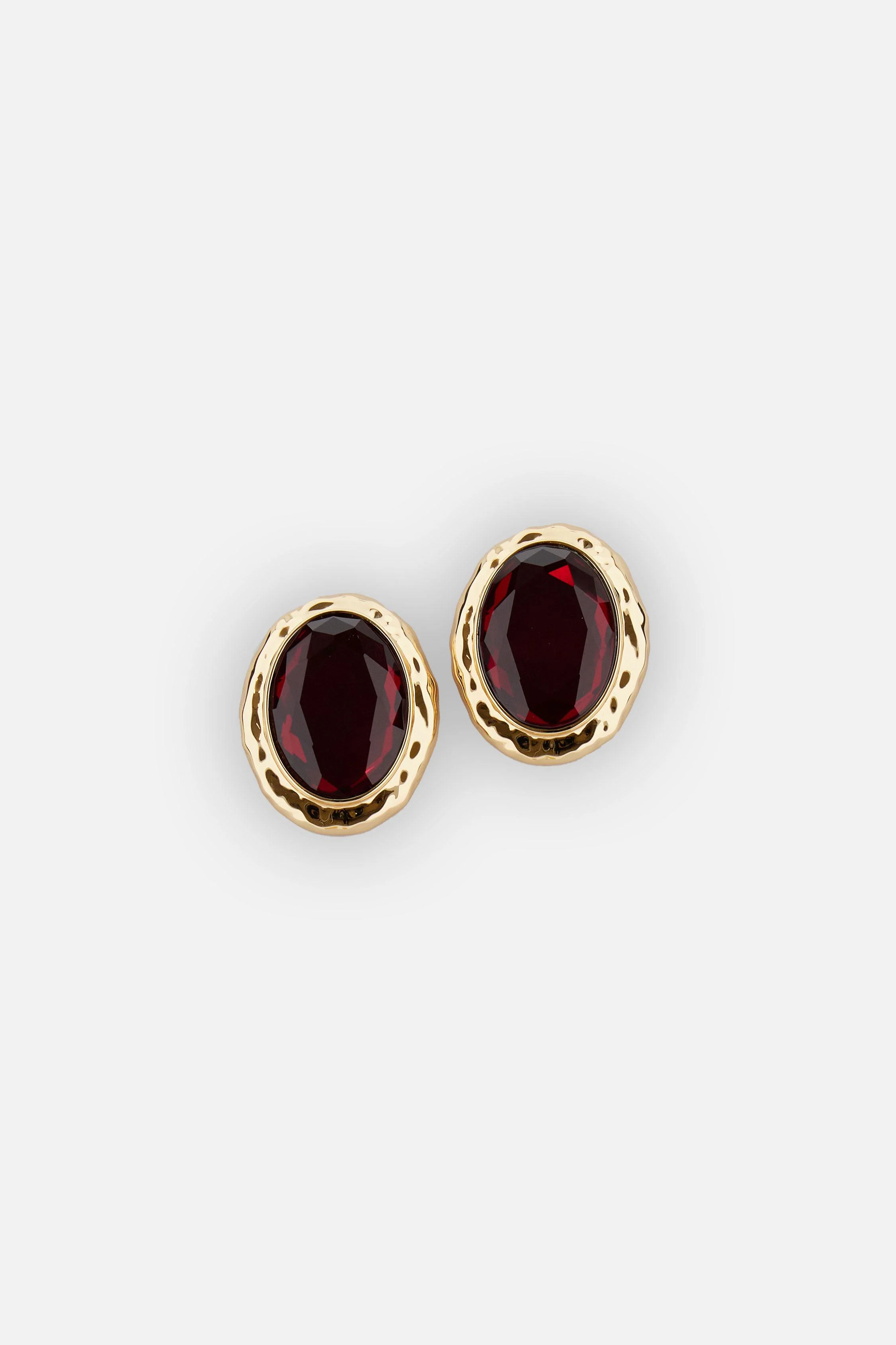 ORECCHINI ORO ROSSO