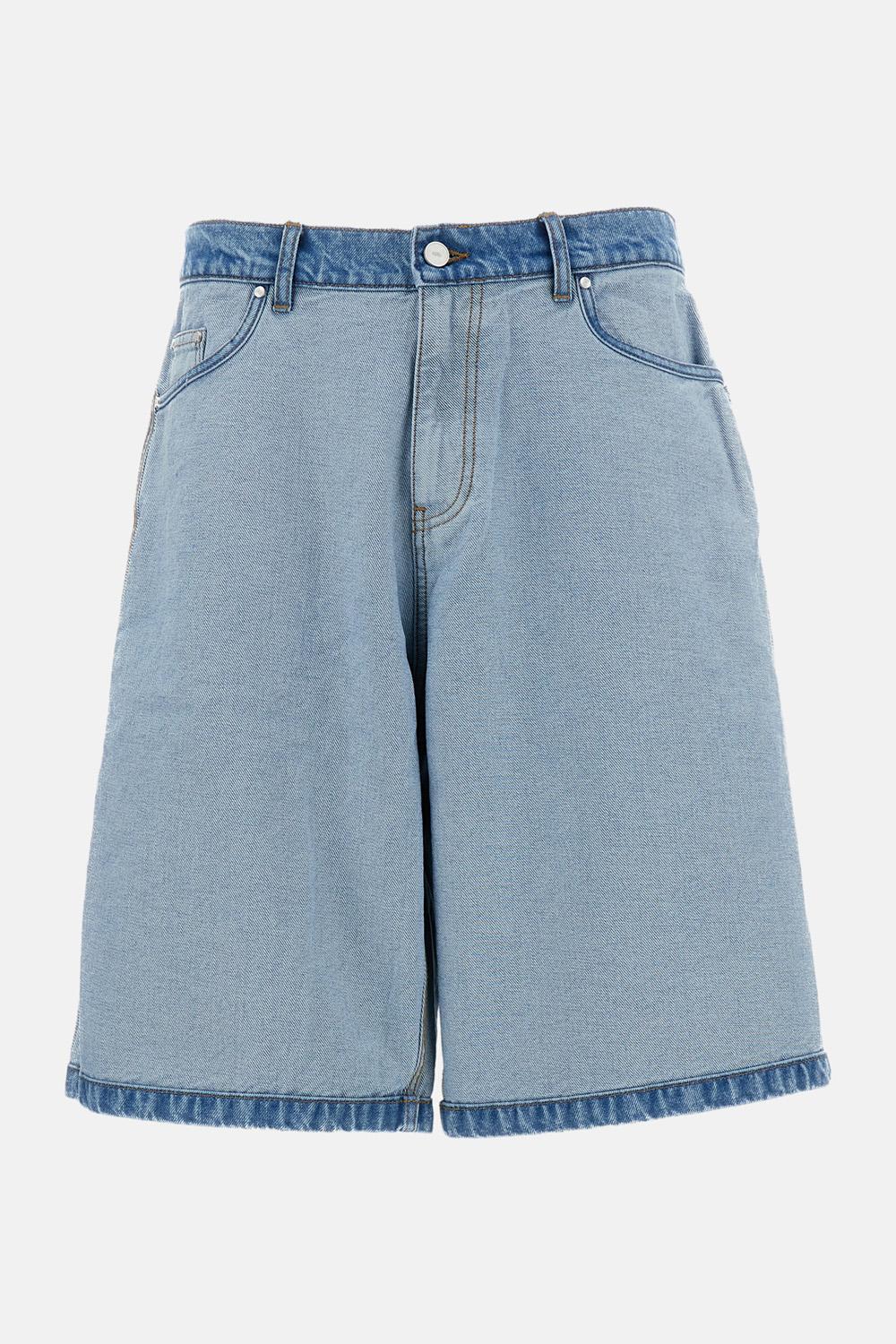 PANTALONCINI A ROVESCIO IN DENIM