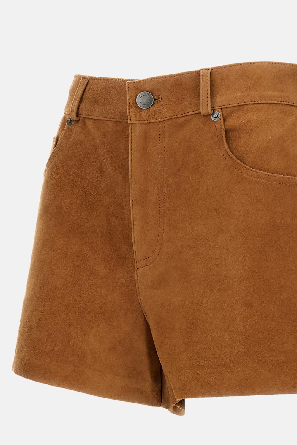 PANTALONCINI 'BRIT' IN SUEDE - Image 3