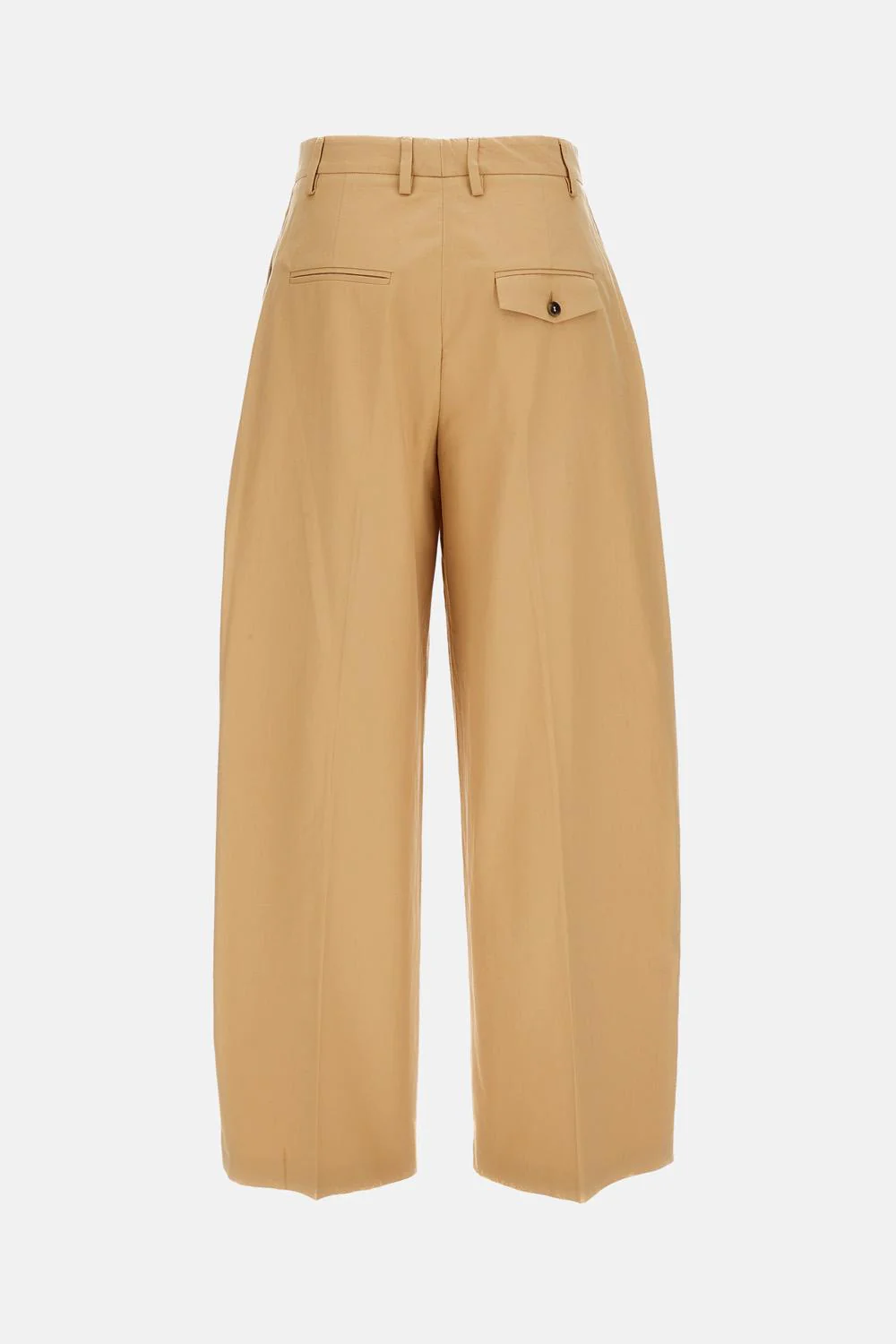 PANTALONI CON PINCES IN COTONE - Image 2