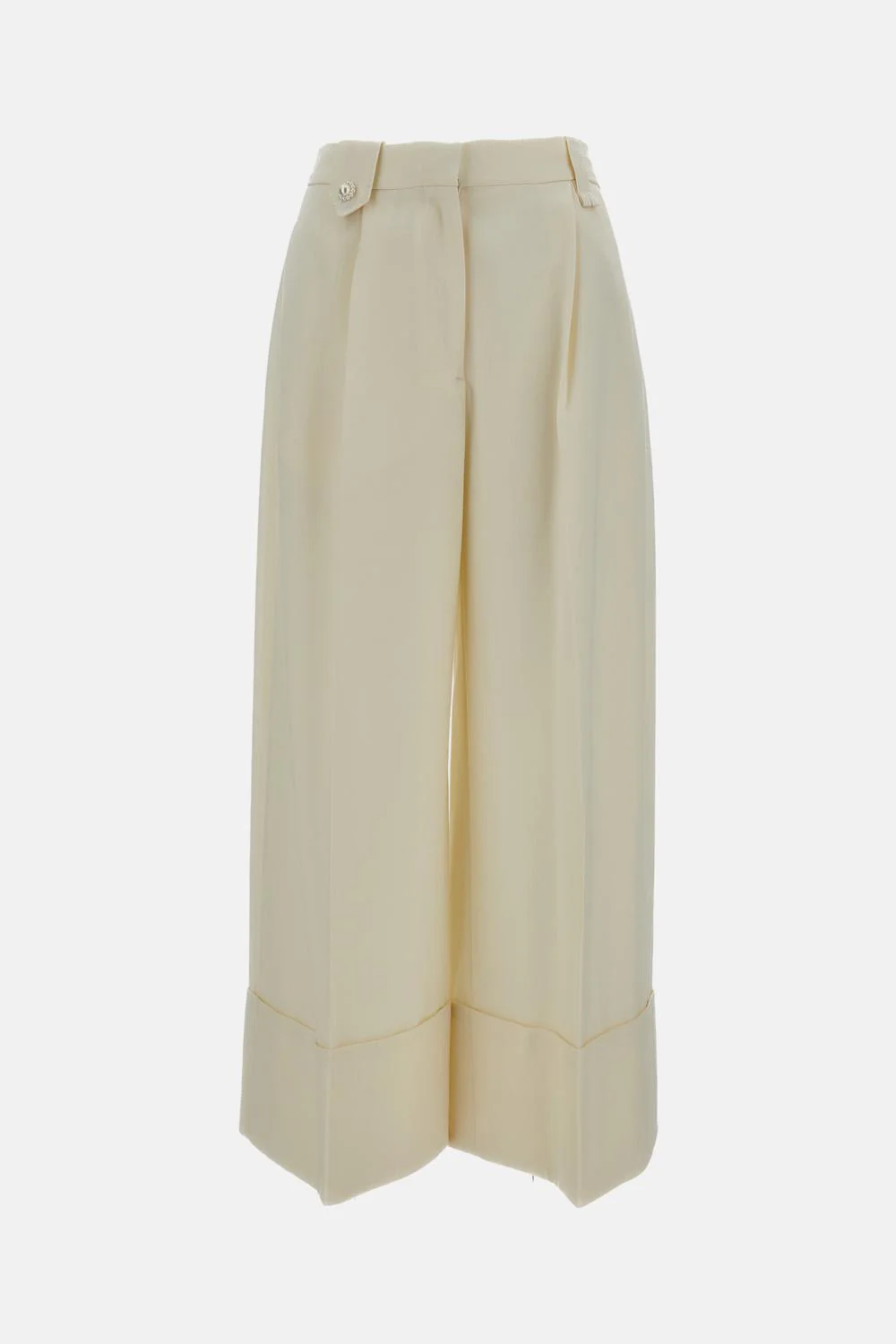 PANTALONI CROPPED A GAMBA LARGA