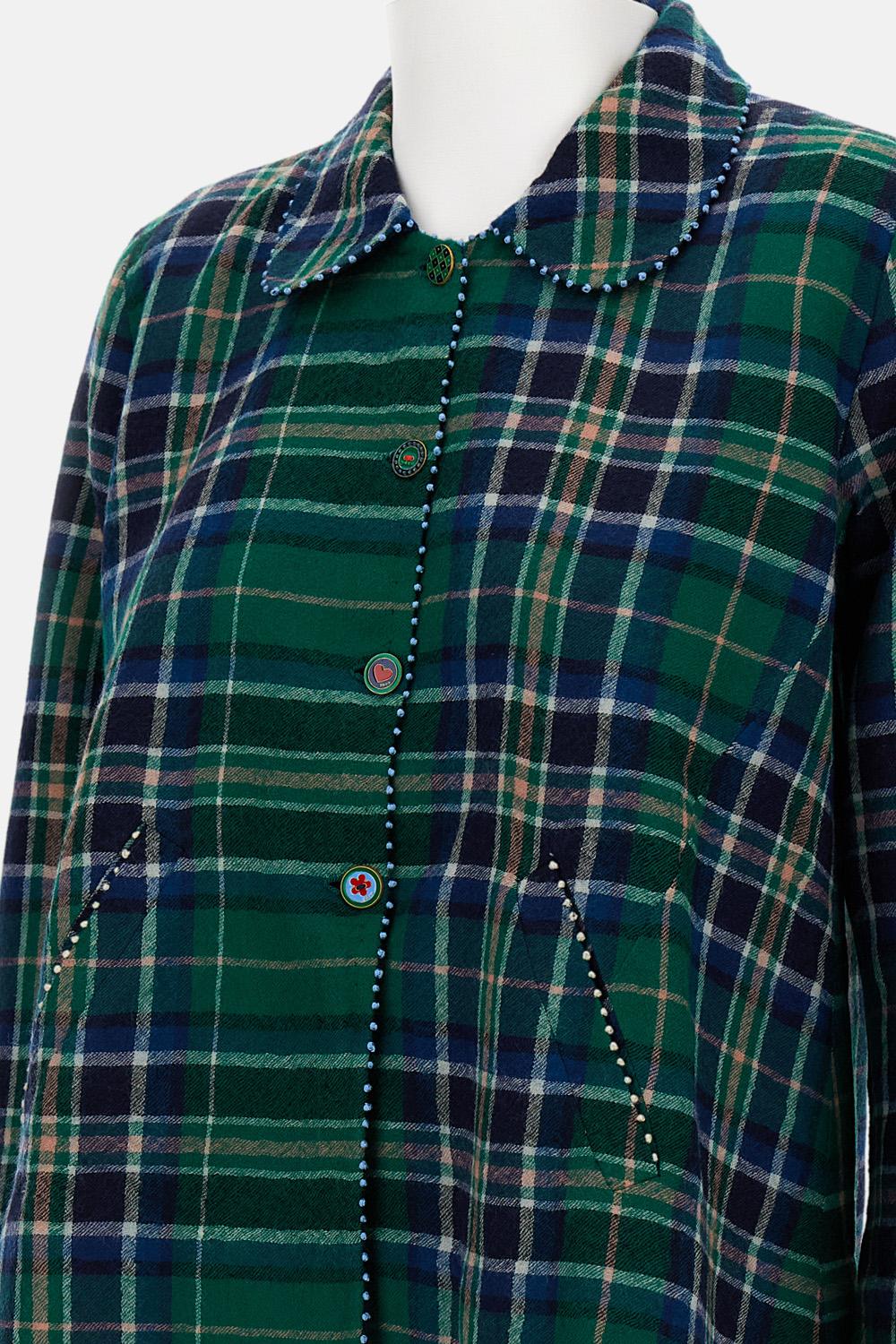 GIACCA CORTA IN LANA MONOPETTO - Image 3