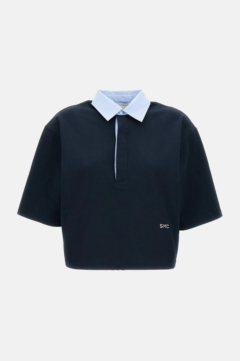 PIQUET POLO CROPPED T-SHIRT