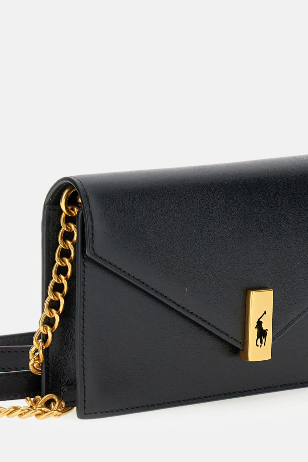 PORTAFOGLIO E BORSA CON CATENA IN PELLE POLO ID - Image 3