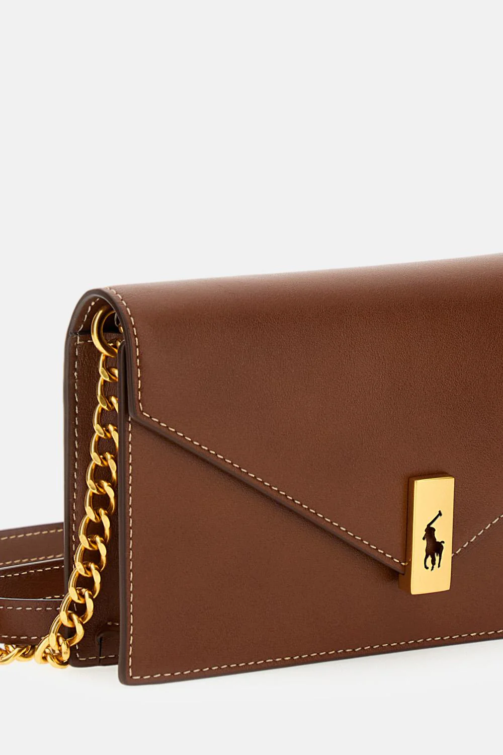 PORTAFOGLIO E BORSA CON CATENA IN PELLE POLO ID - Image 3