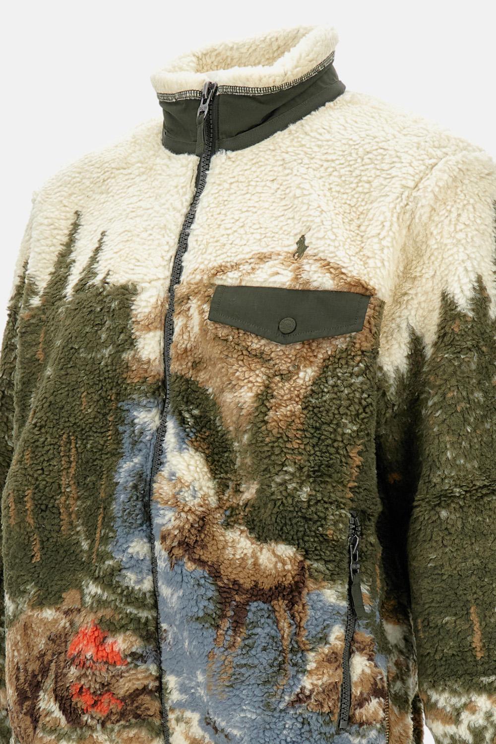 GIACCA IN PILE CON ZIP A MANICHE LUNGHE - Image 3