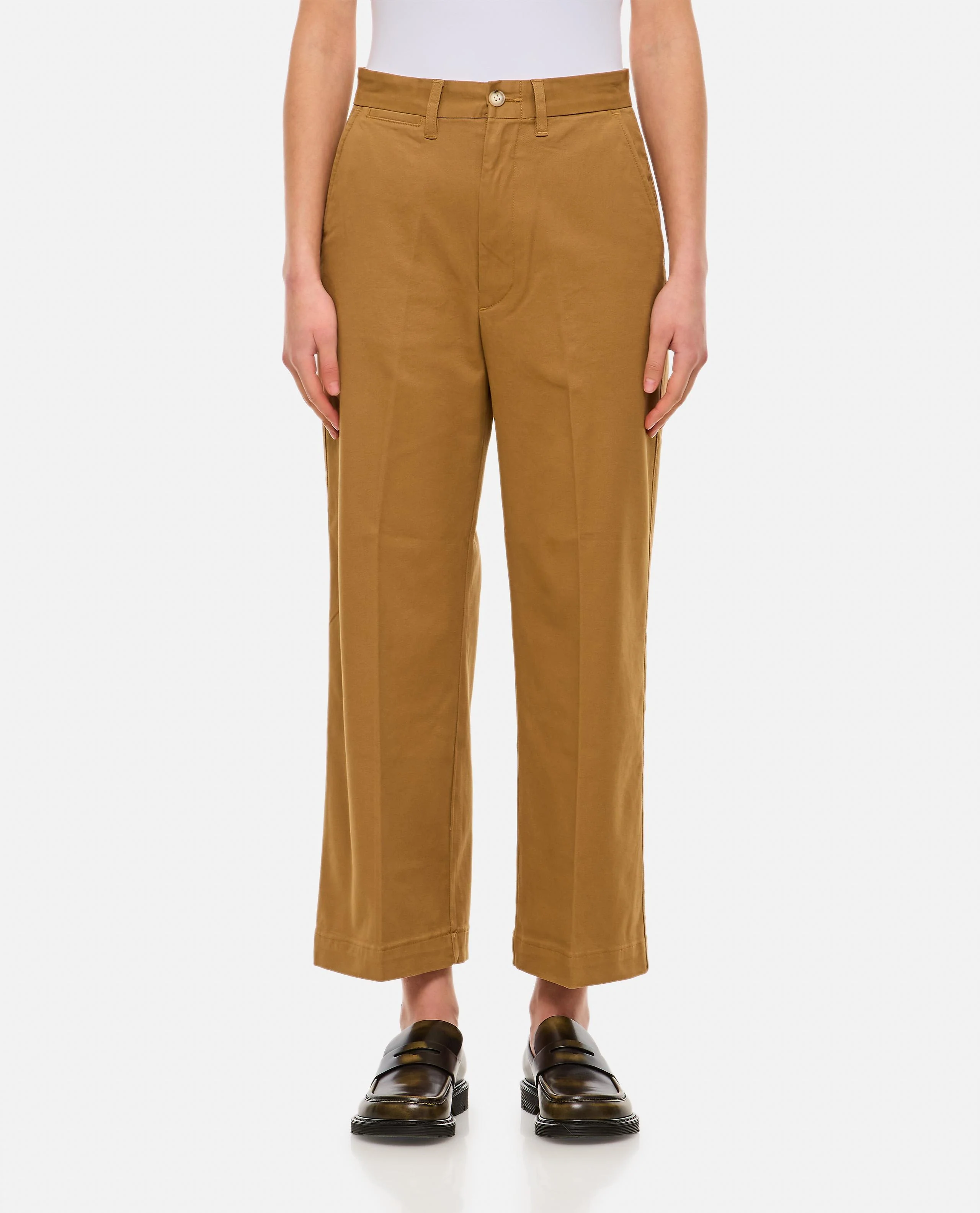 PANTALONI CHINO A GAMBA LARGA