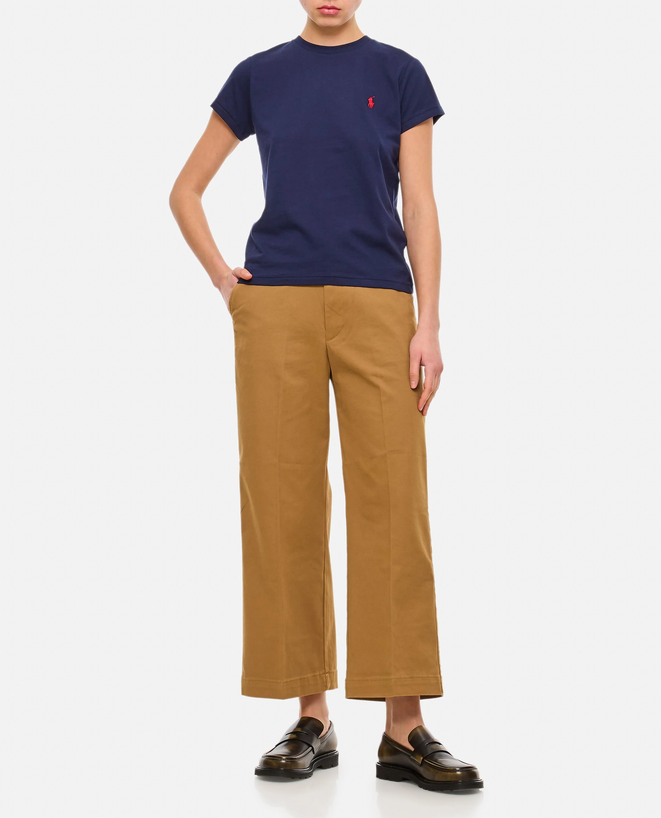 PANTALONI CHINO A GAMBA LARGA - Image 2